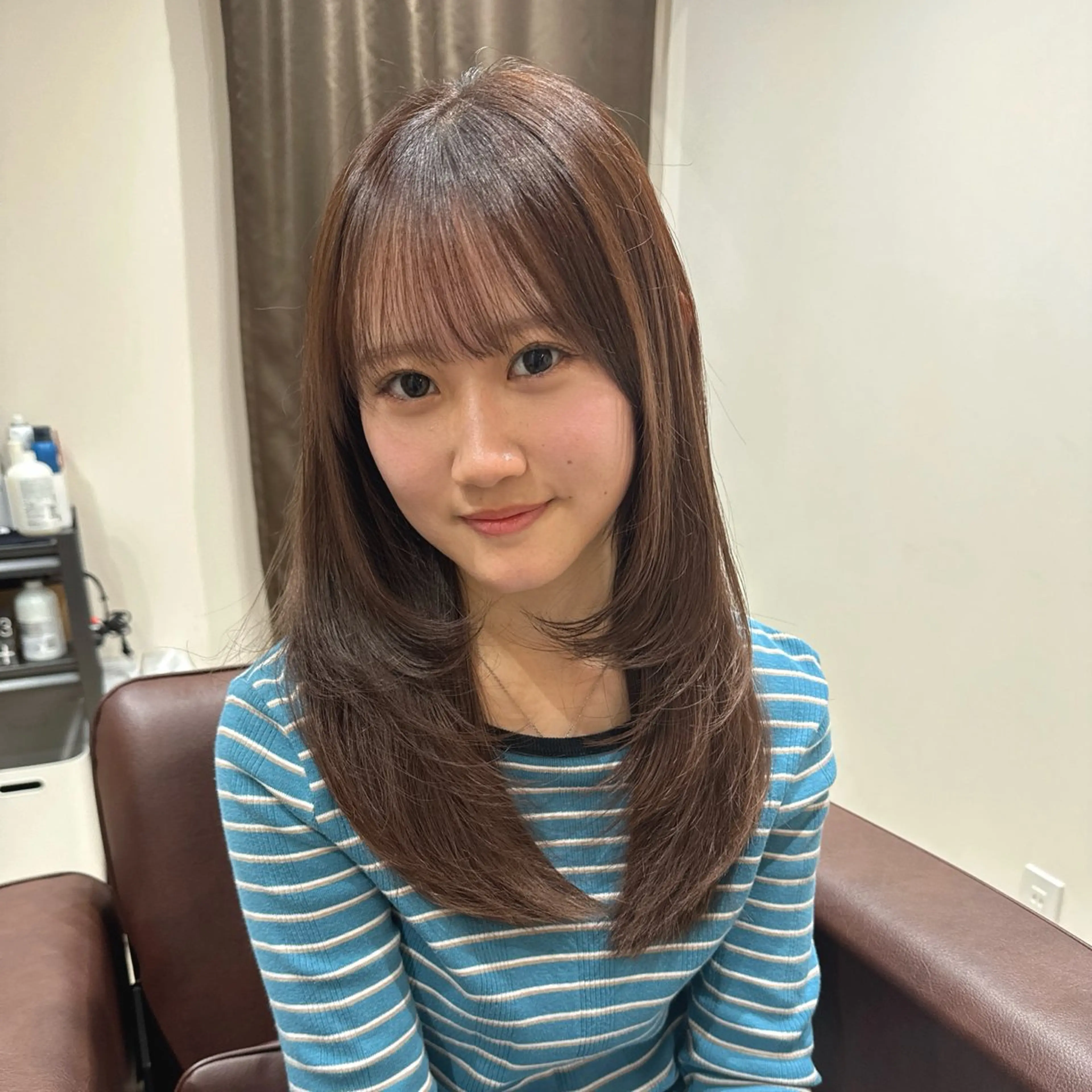 ロング レイヤーカット ロング カット ヘアカラー トリートメント iga/渋谷個室🍀 艶髪カラー✨のヘアスタイル