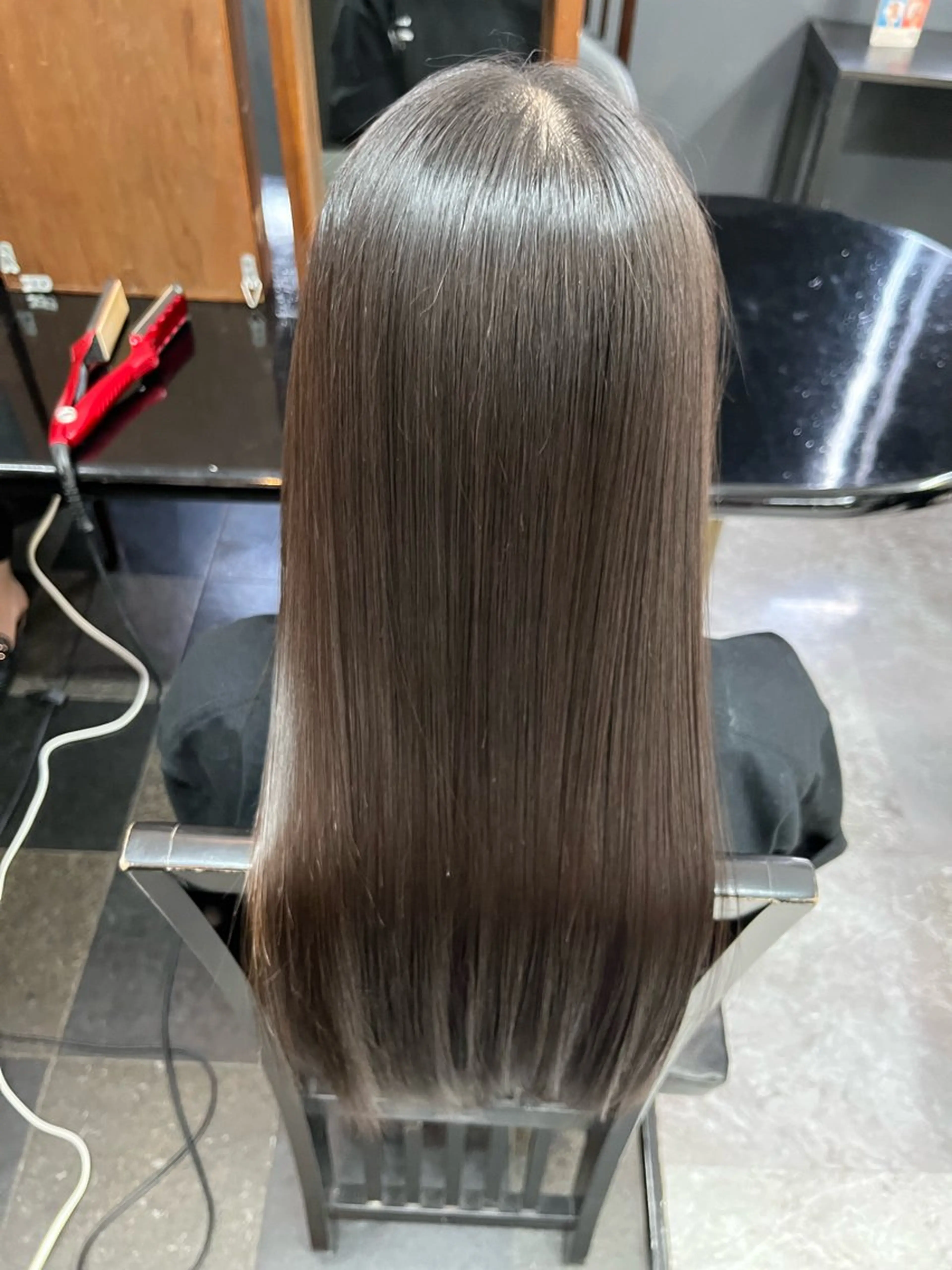 ロング カット 縮毛矯正 池田 亮雅のヘアスタイル
