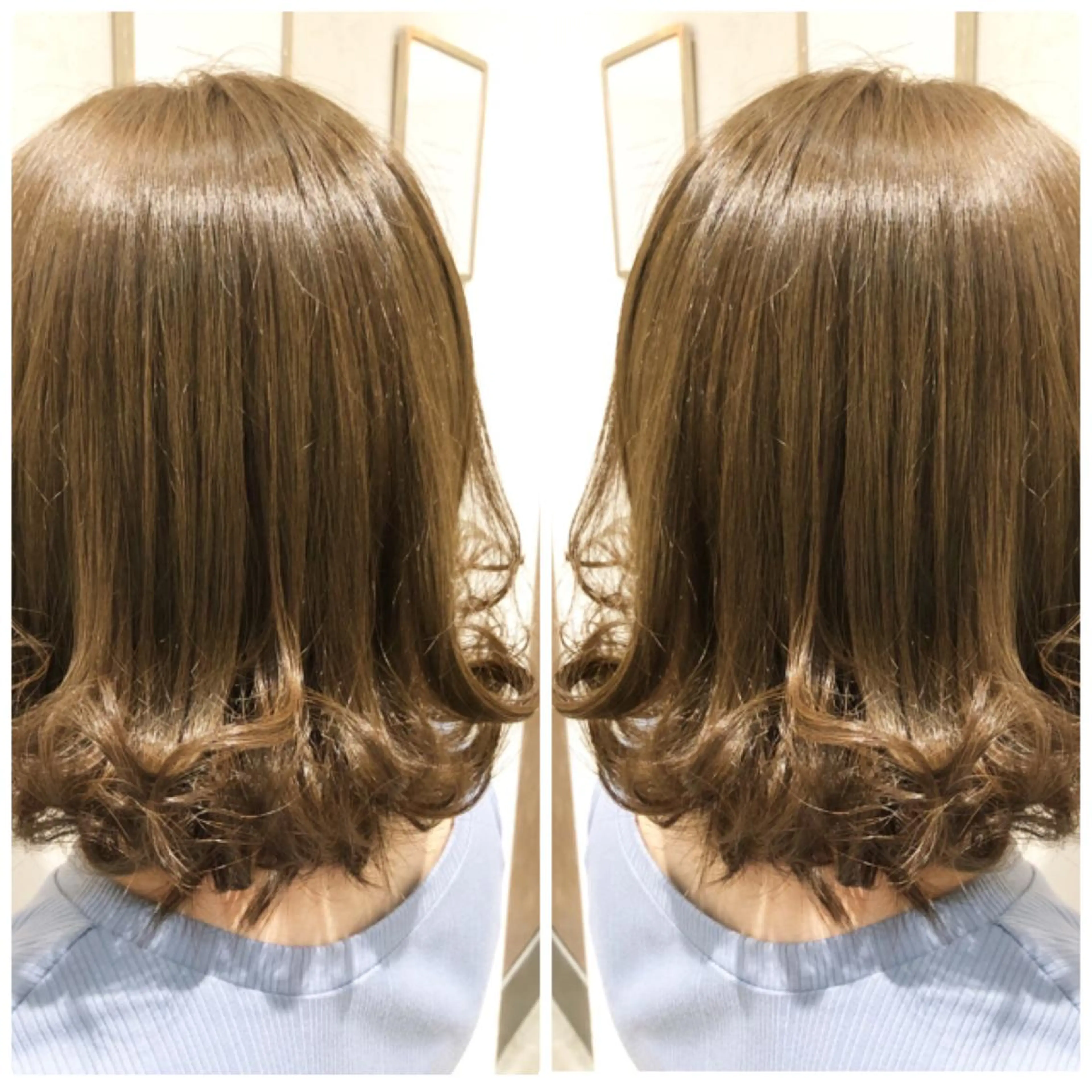 ミディアム カラー アッシュ カット トリートメント 小山内 龍一郎 店長のヘアスタイル