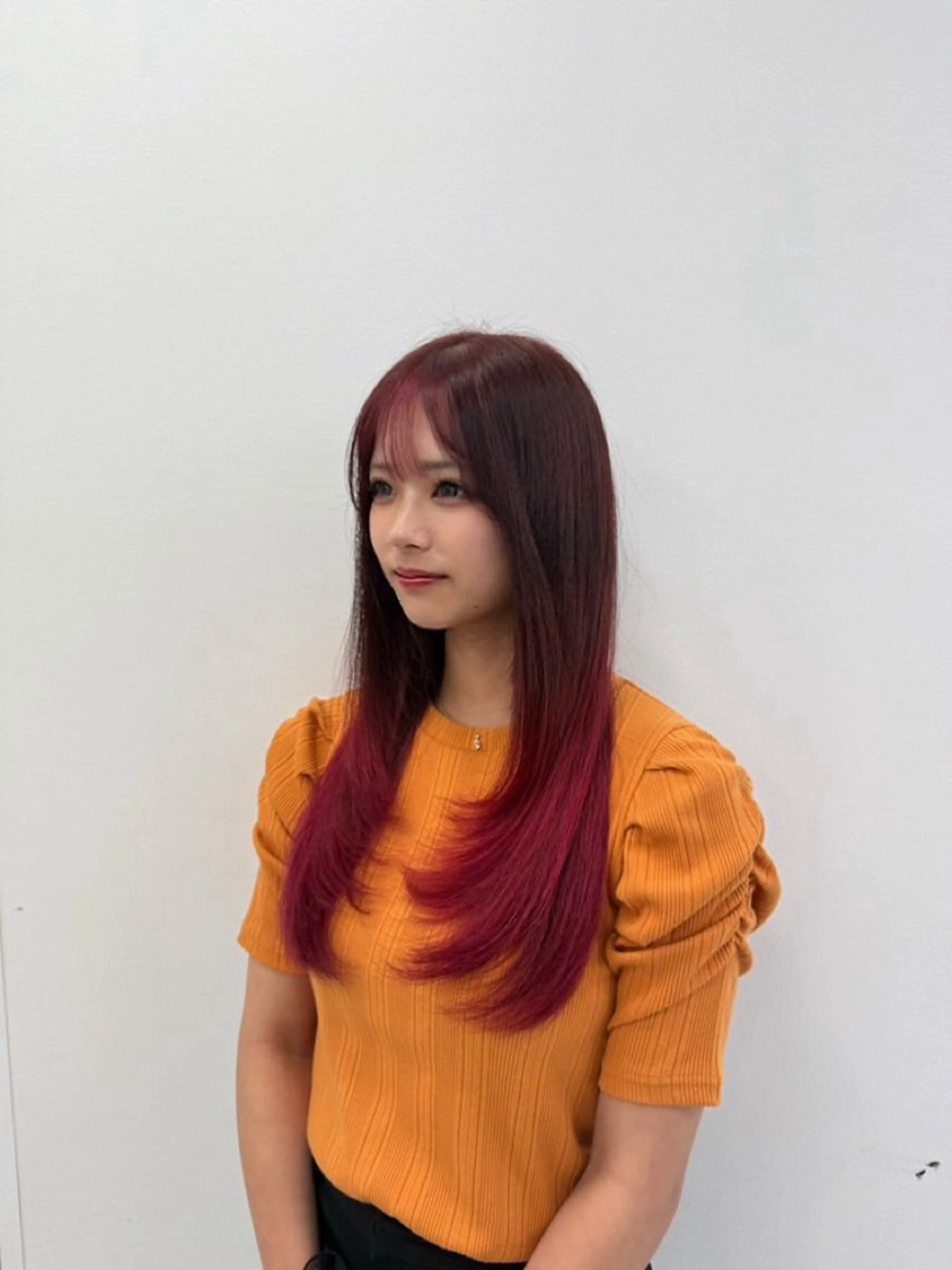 ロング カラー ヘアアレンジ グラデーションカラー ピンクカラー 🎀Girly艶髪カ ラー🎀Harukaのヘアスタイル