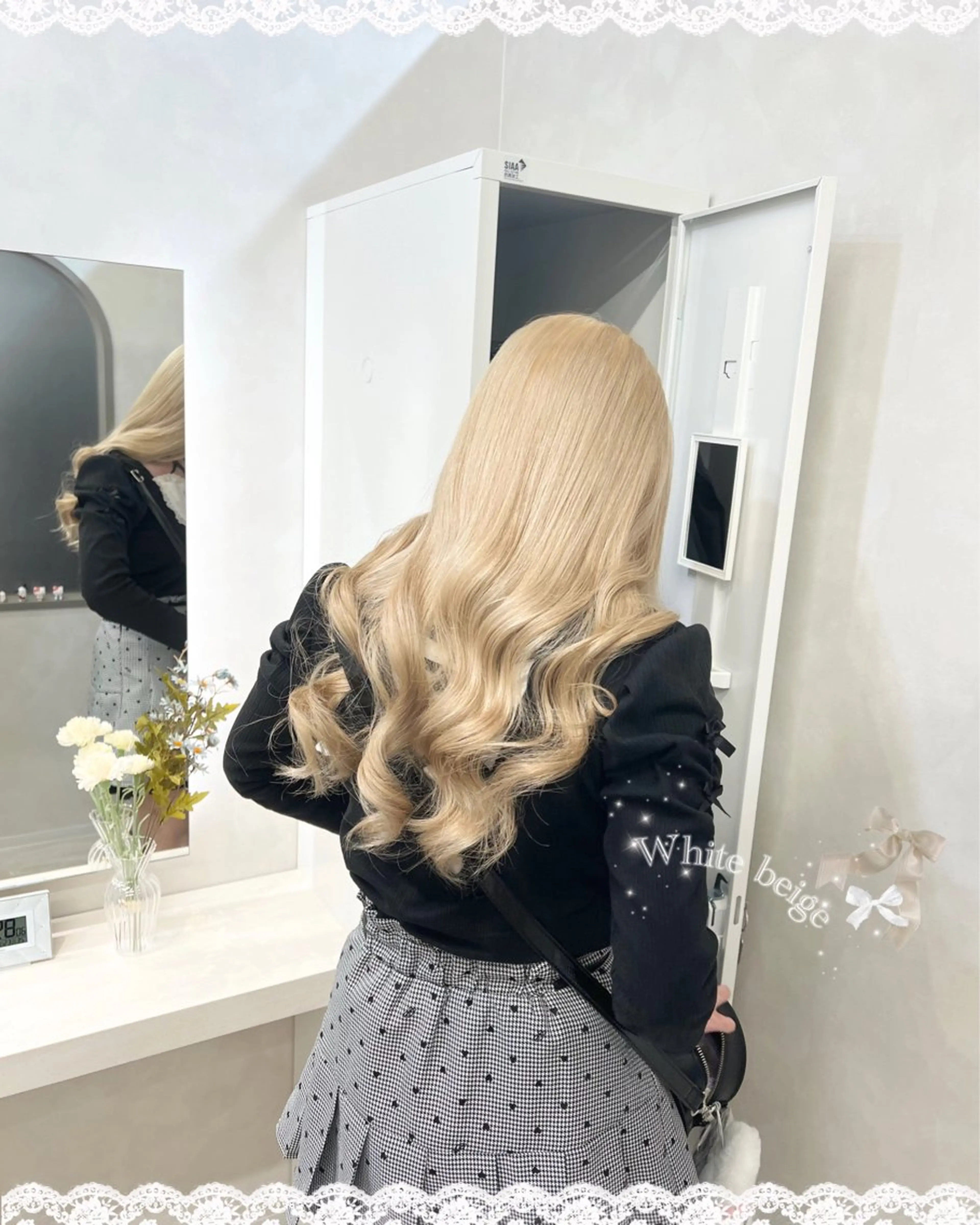 ロング カラー ブリーチ 菅村 緋莉🎀ガーリーヘアのヘアスタイル