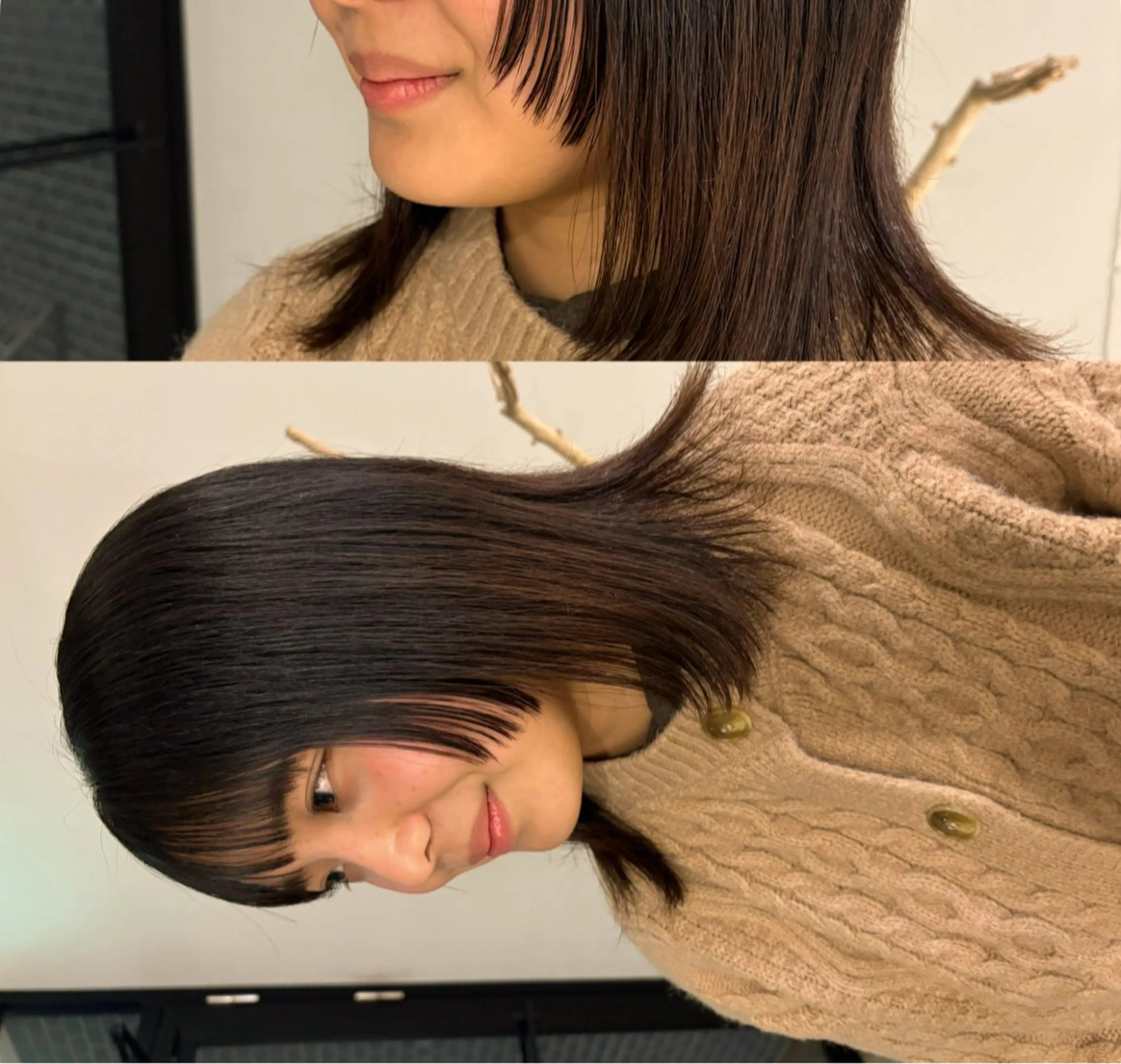 セミロング カット 艶カラー🎀メンズ カットasunaのヘアスタイル