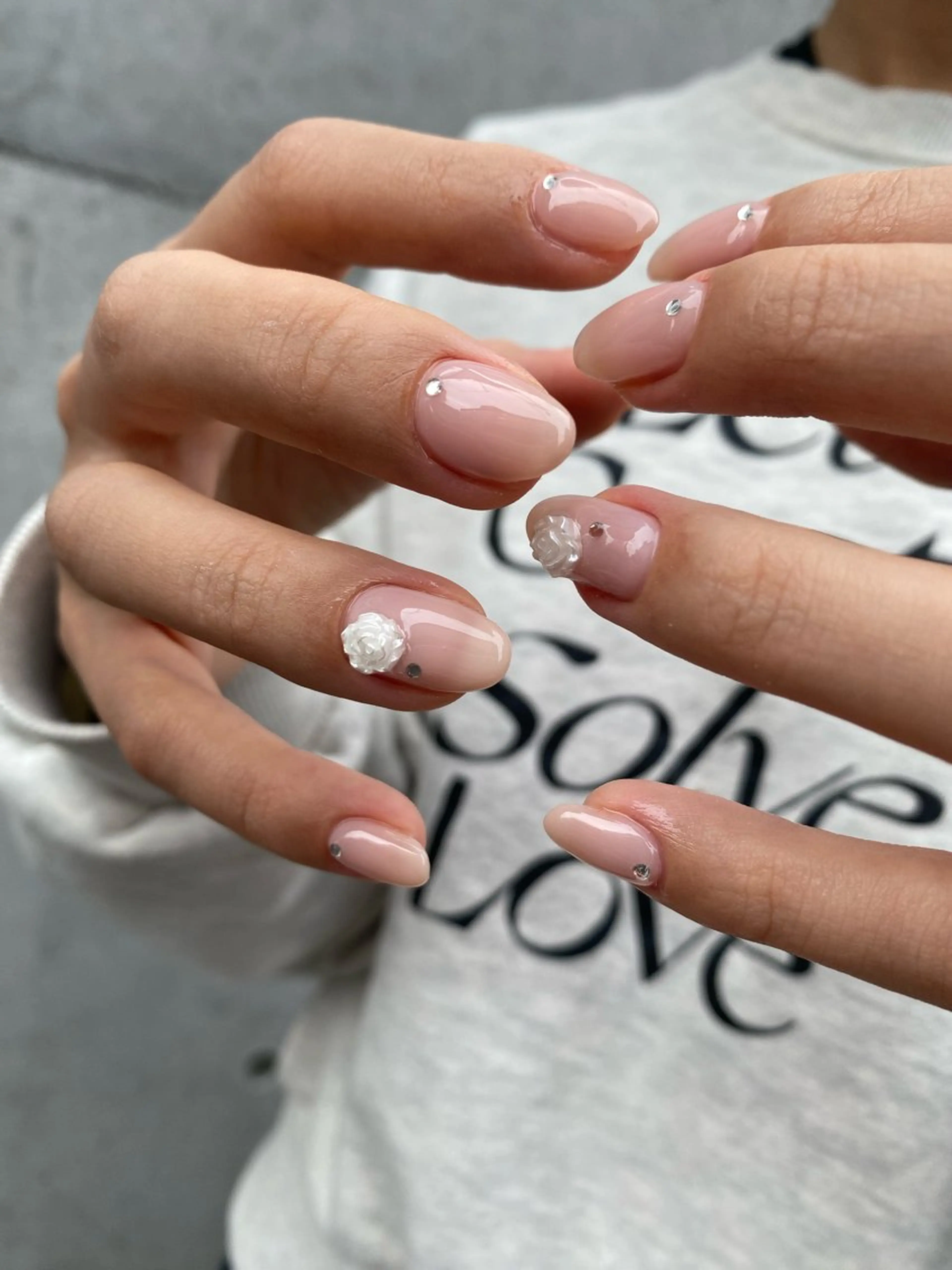 ネイル ストーンネイル ハンドネイル y nahoのネイルデザイン