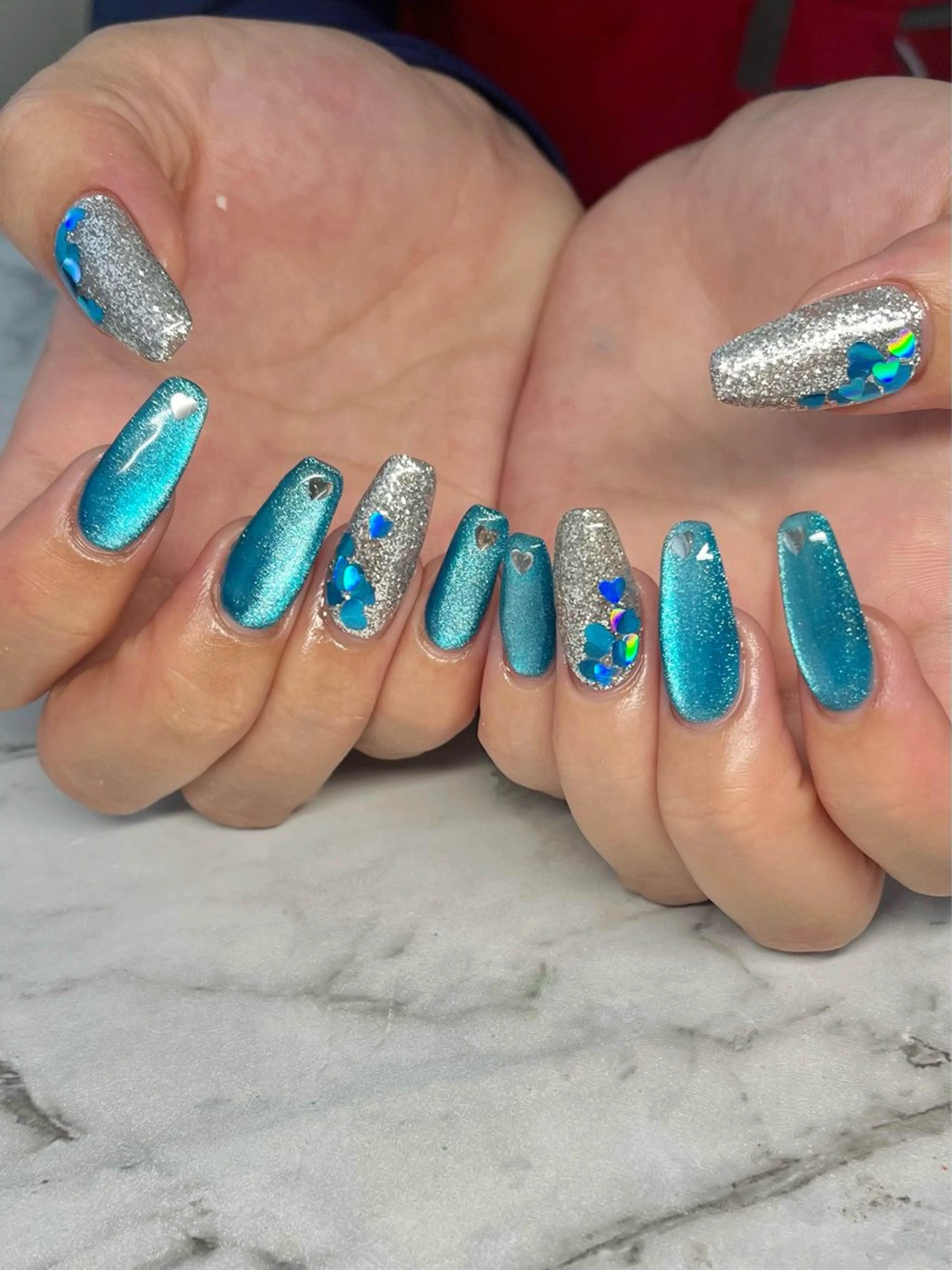 【ジェル長さだし10本】【オフ込み】長さだし10本ワンカラーorラメグラの写真