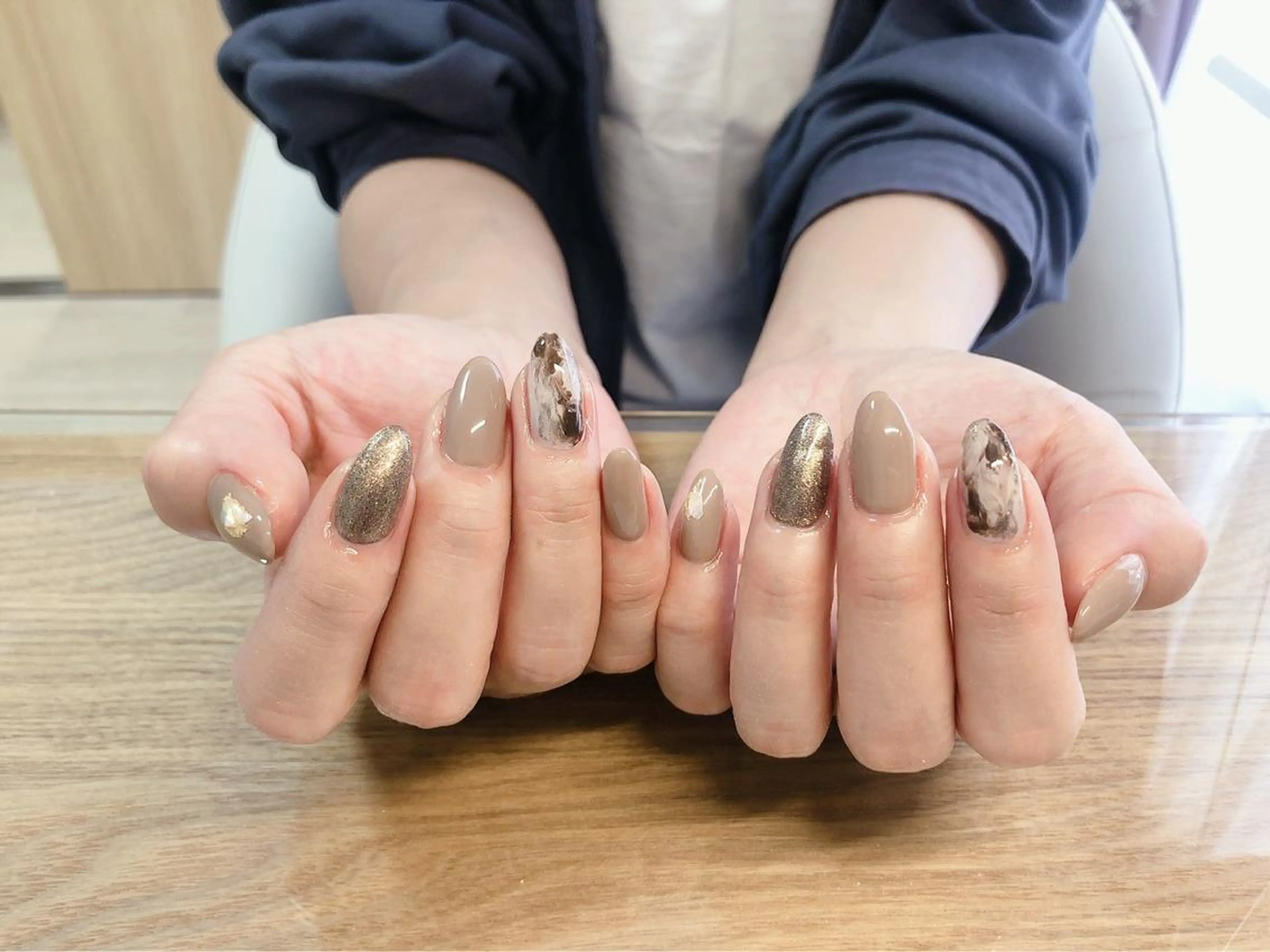 ネイル フットネイル グリーン オフィスネイル ワンカラーネイル 春ネイル Lily Blancheのその他イメージ