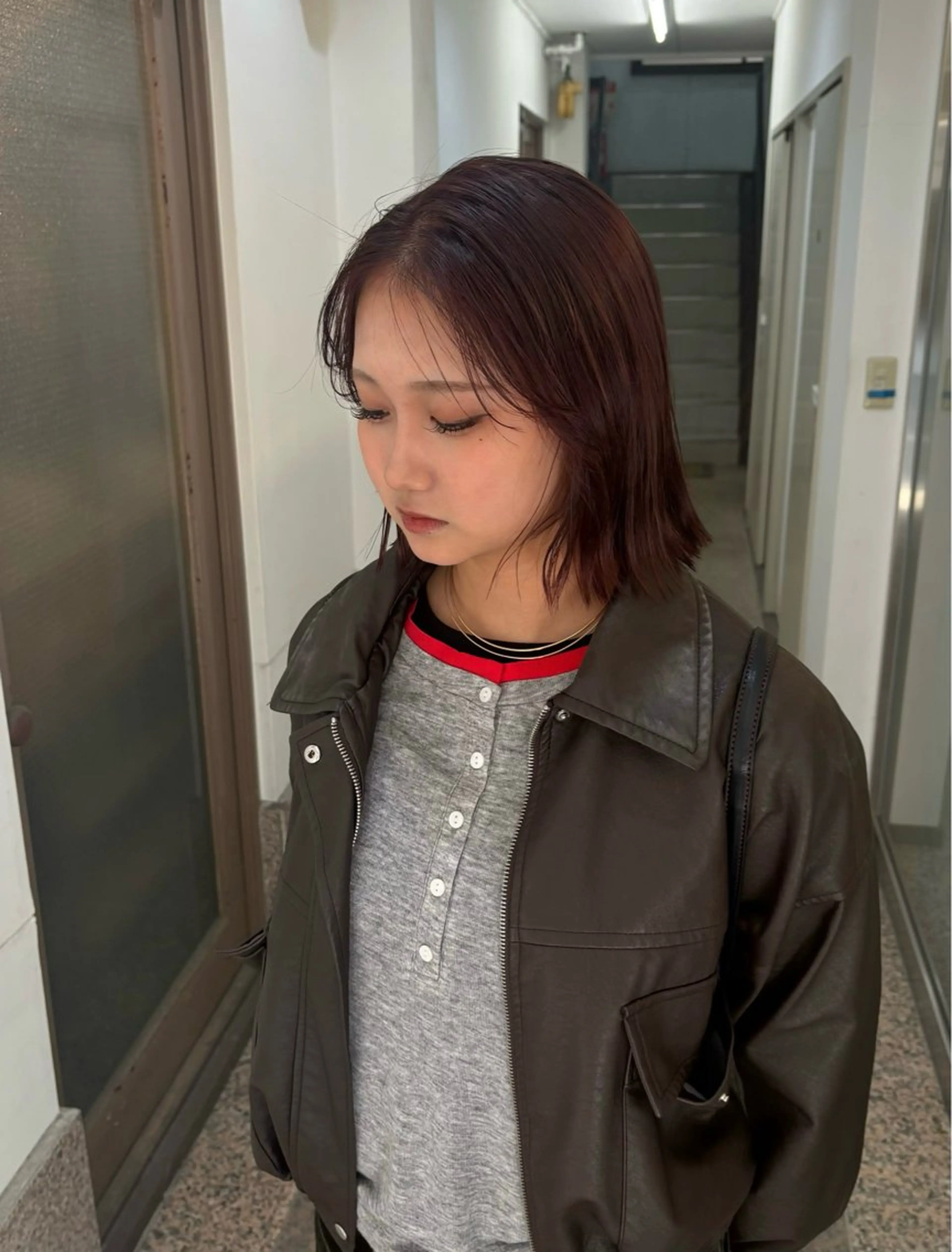 カラー ヘアカラー 吉野 新菜のヘアスタイル