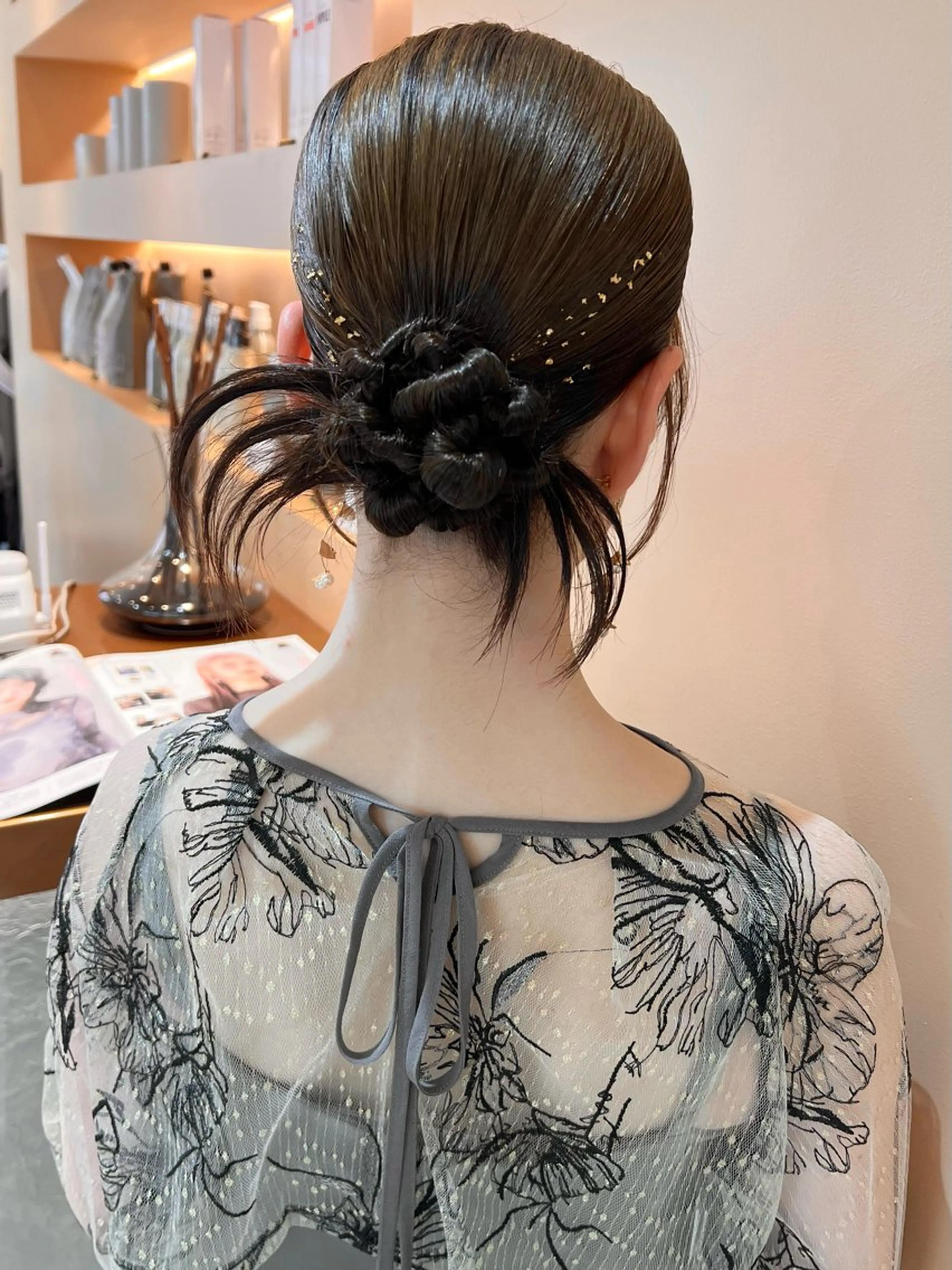 ロング カラー ヘアアレンジ ヘアセット ✨カチモリ✨レイヤー 韓国ヘア🇰🇷ゆいのヘアスタイル