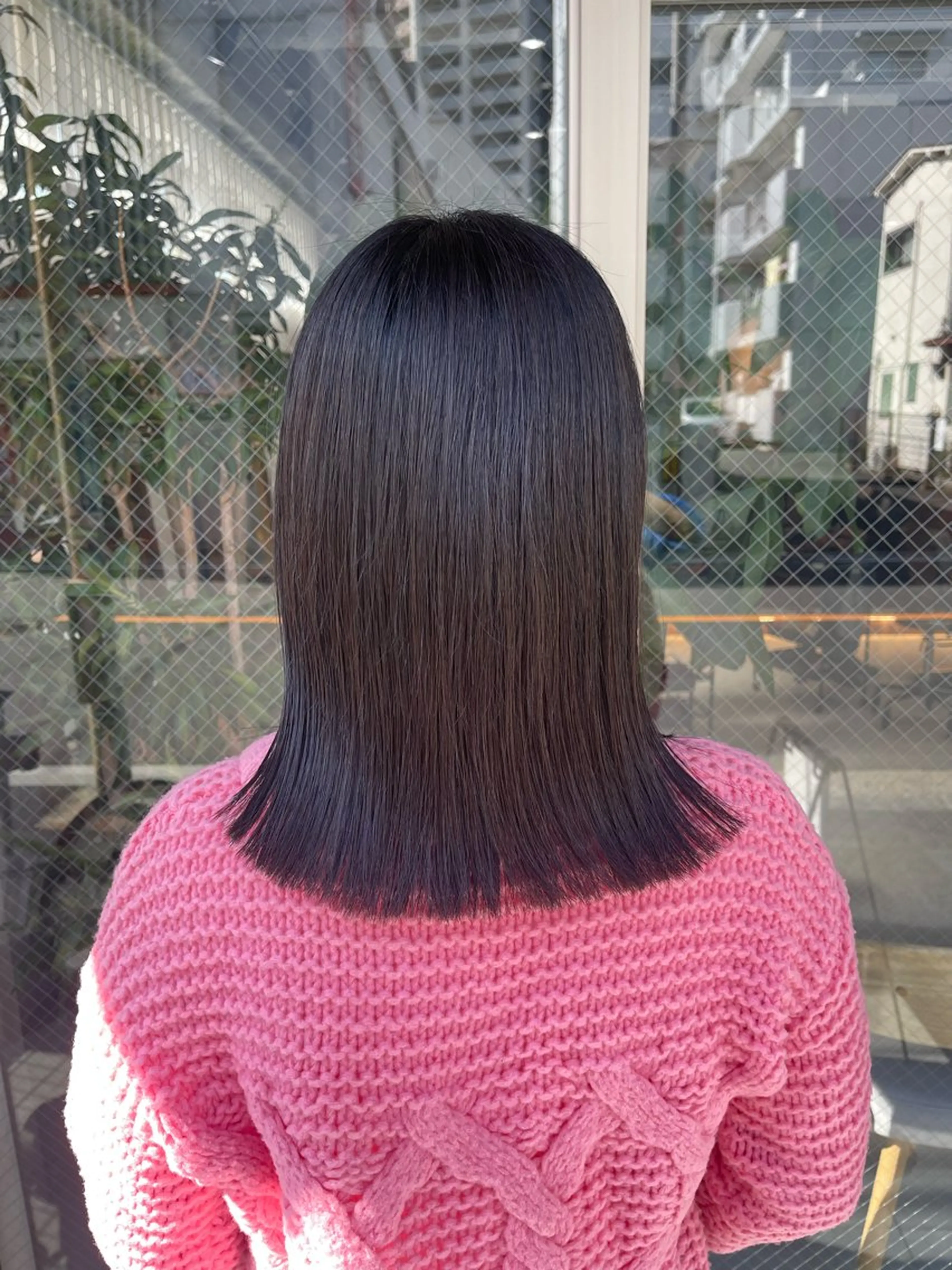 ミディアム カラー カット 縮毛矯正 トリートメント 🩵ボブ/レイヤー /髪質改善🩵のヘアスタイル