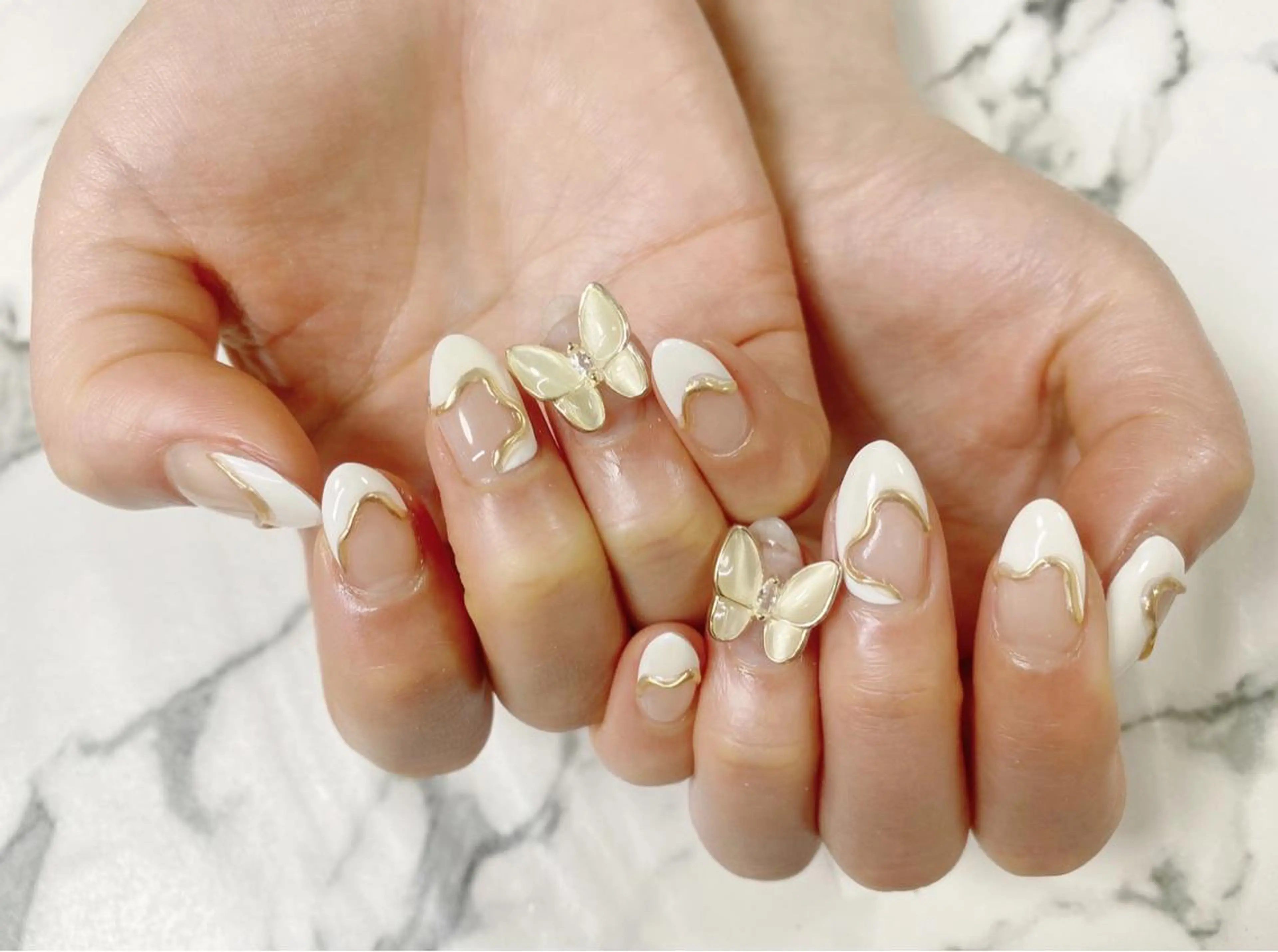 ロング カラー ネイル アートネイル ミラーネイル Q Free nailsのネイルデザイン