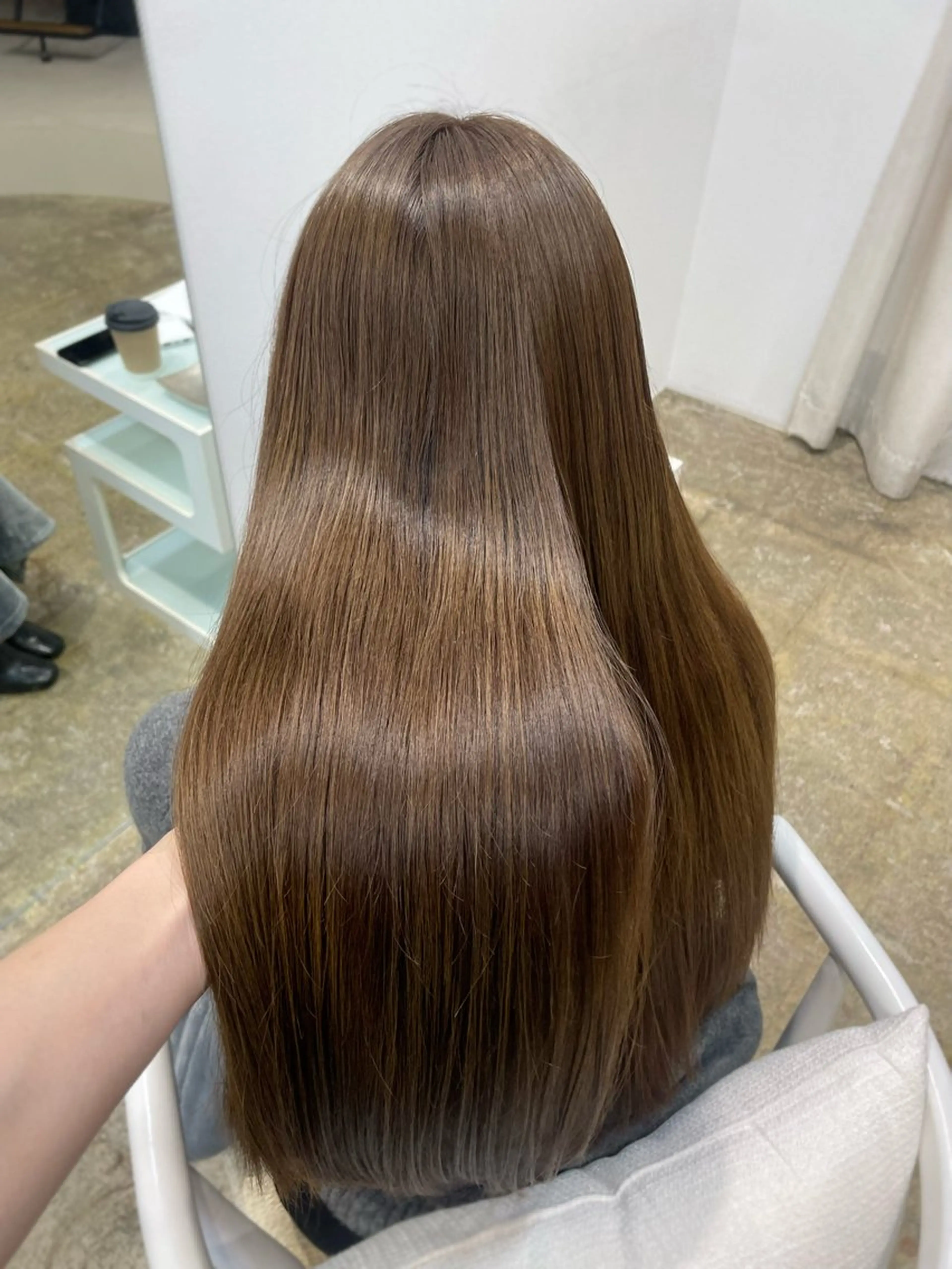 ロング カラー ヘアカラー トリートメント 𝘚𝘶𝘻𝘶 𓂃𓈒𓏸のヘアスタイル