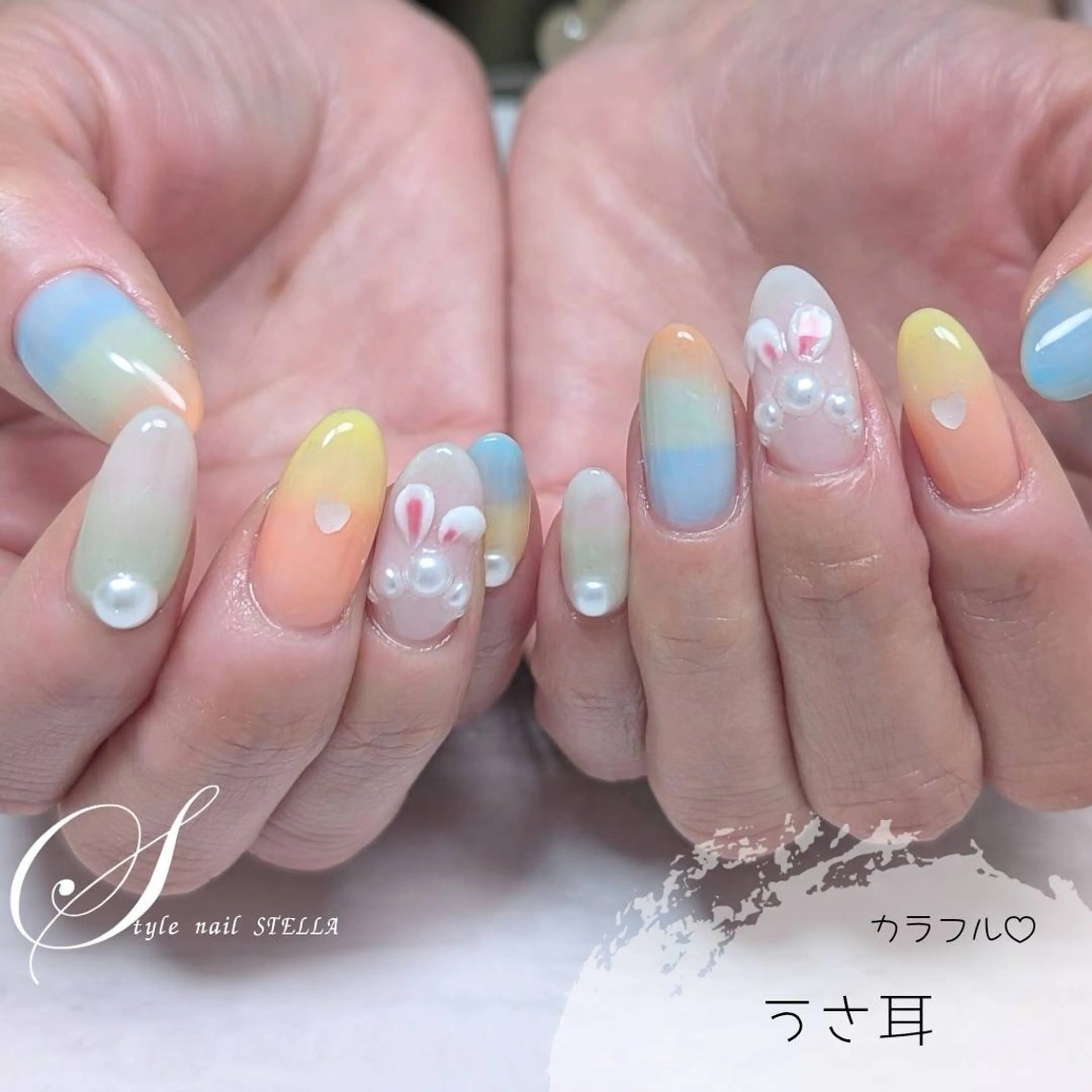 ネイル ハンドネイル ステラ marikominoのネイルデザイン