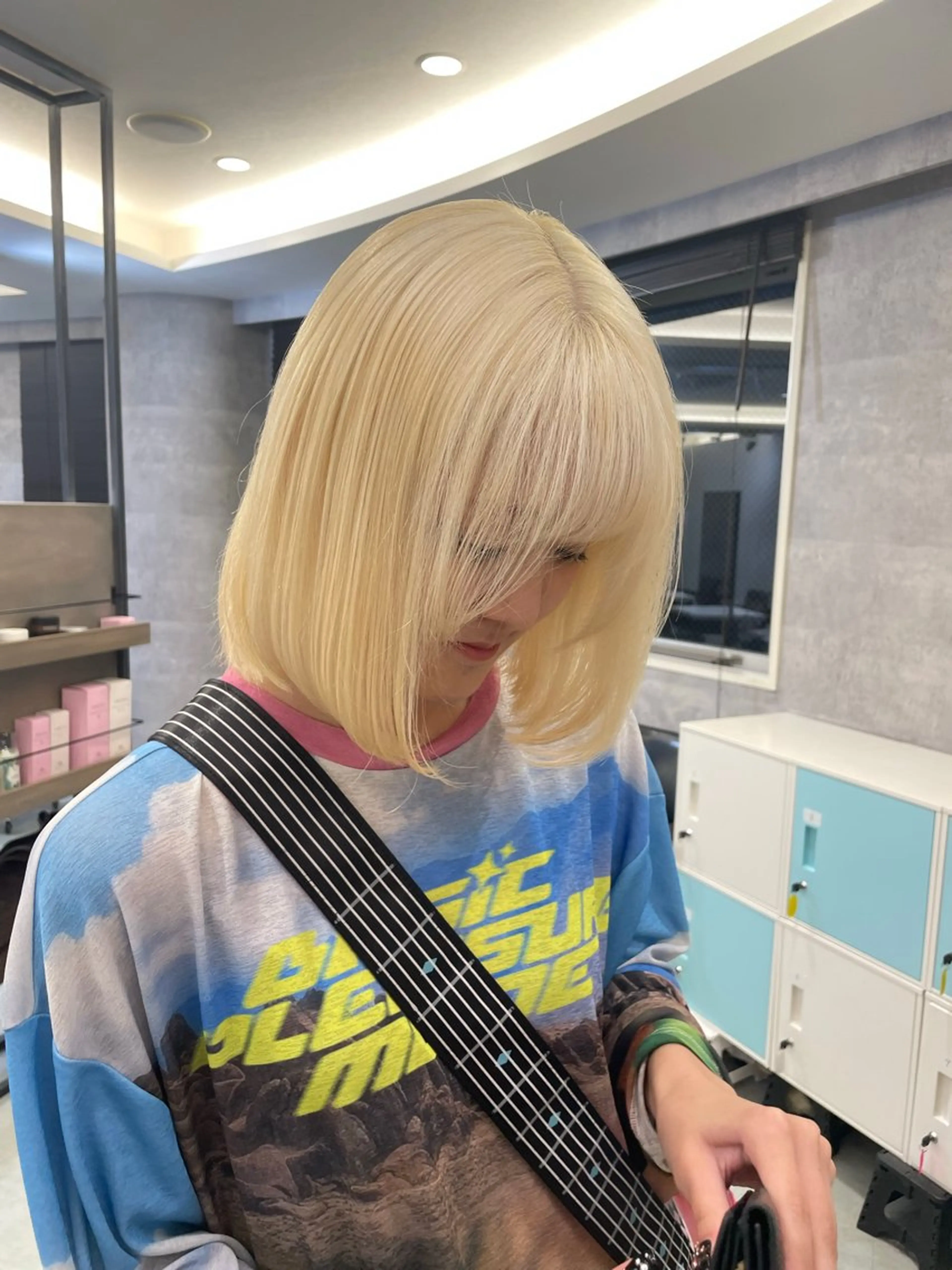 ミディアム ヘアカラー トリートメント ♡似合わせハイトーン ♡maiのヘアスタイル