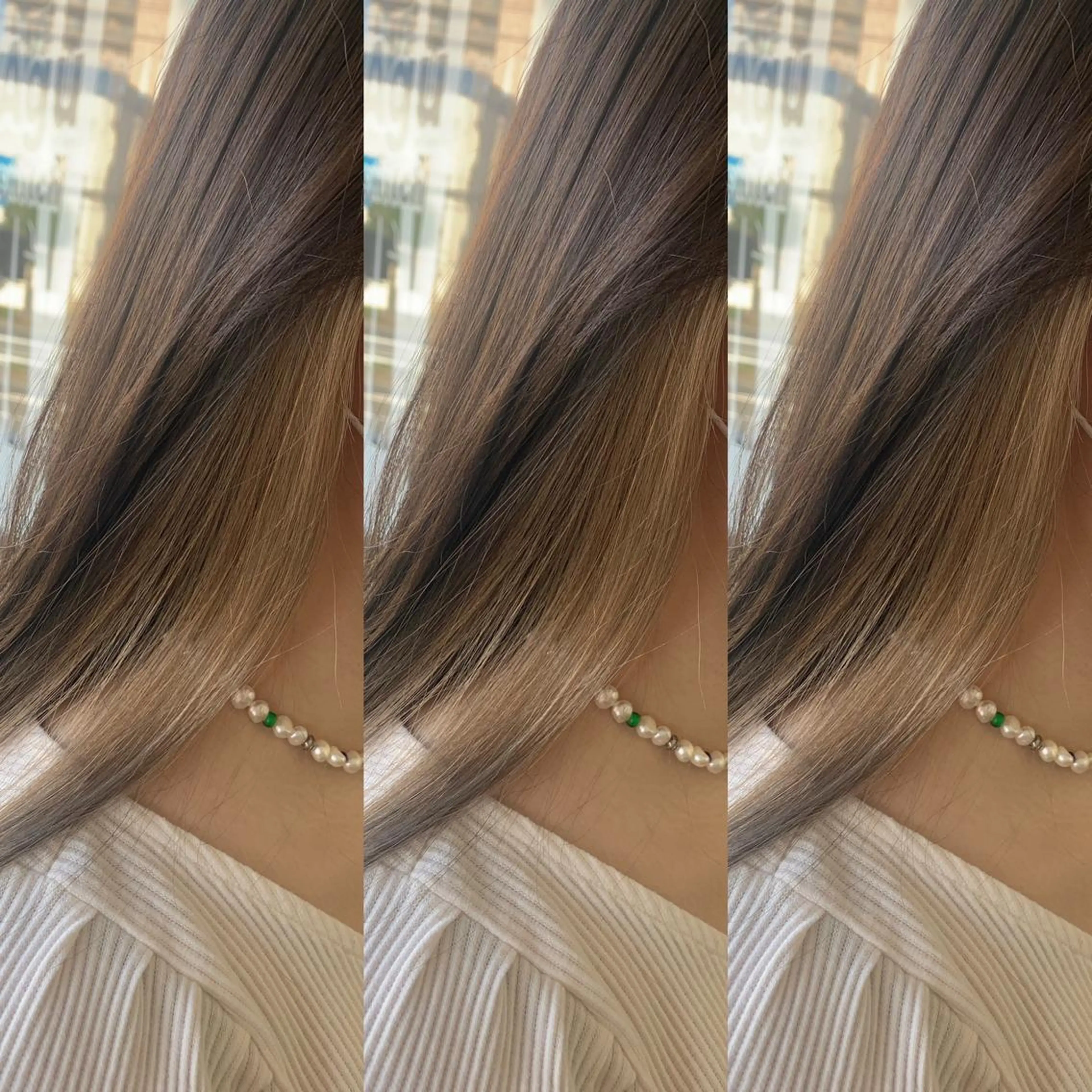 カラー ブリーチ ブロンド カット ヘアカラー トリートメント VIE.ORNER 浦安店　三上真弥のヘアスタイル