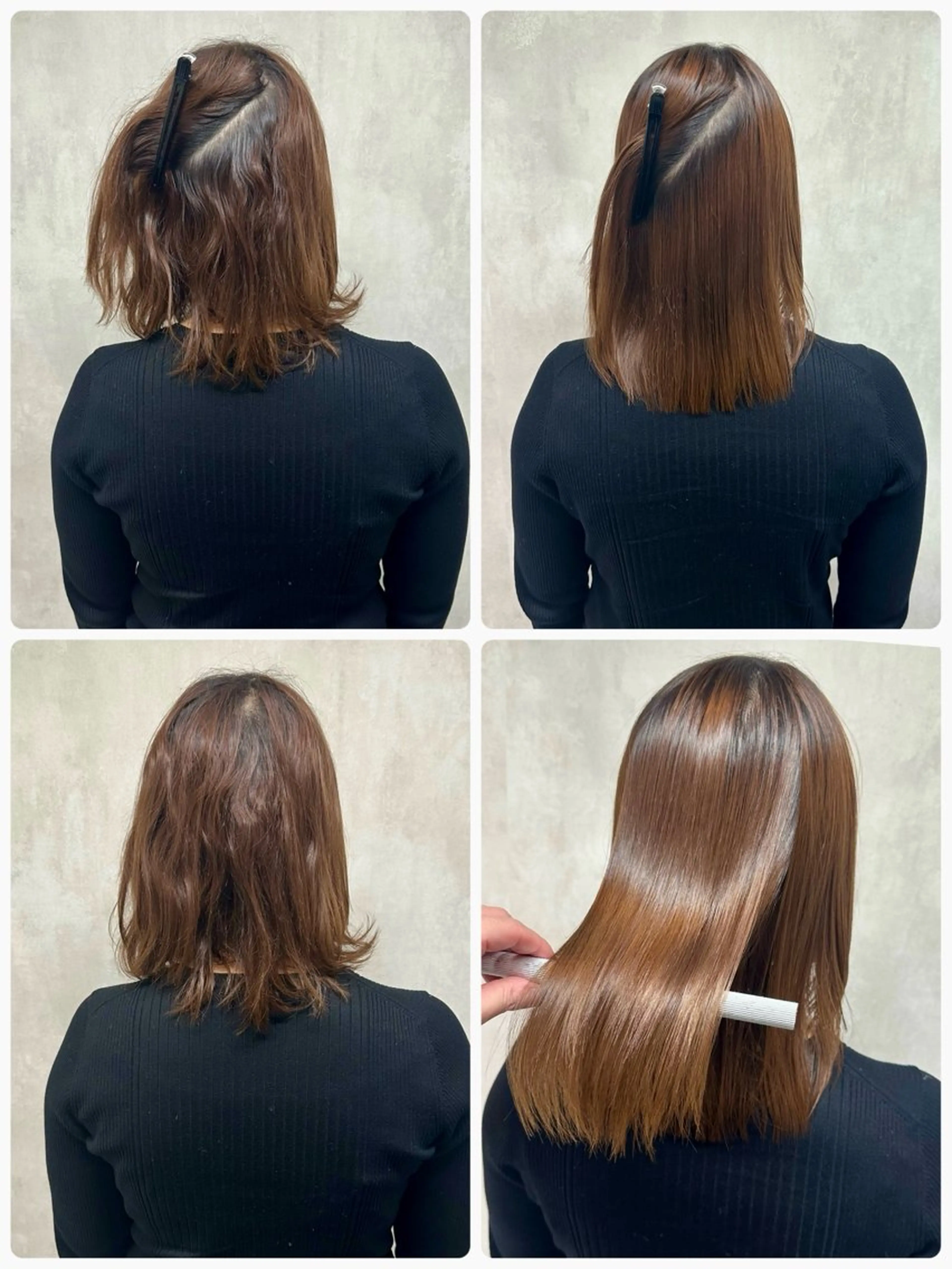 ミディアム 縮毛矯正 トリートメント ⚠️美容室迷子⚠️ 谷口にお任せ😊のヘアスタイル