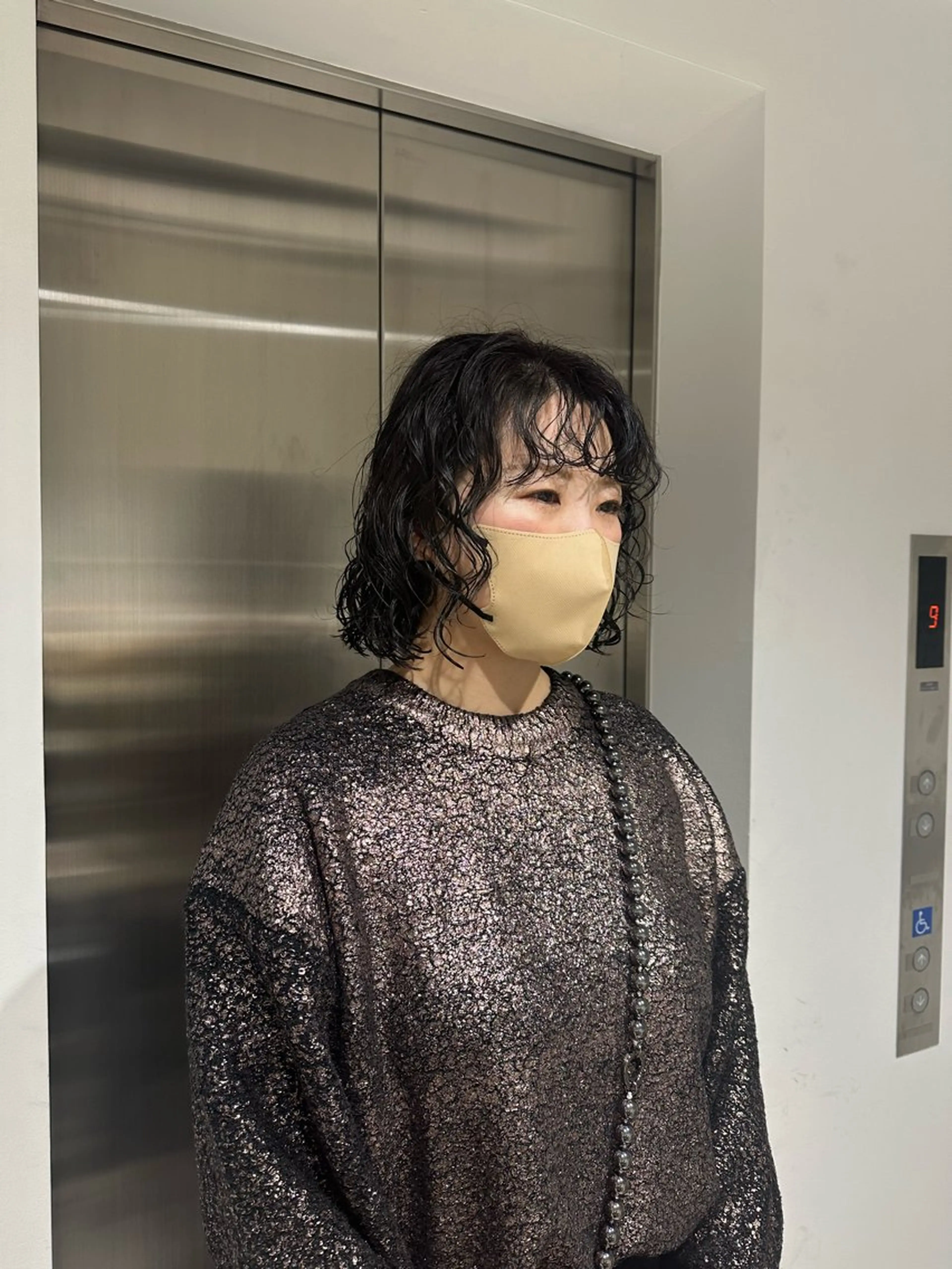 ミディアム カラー パーマ キッズ カット パーマ トリートメント オトナヘア🌸 harukaのヘアスタイル