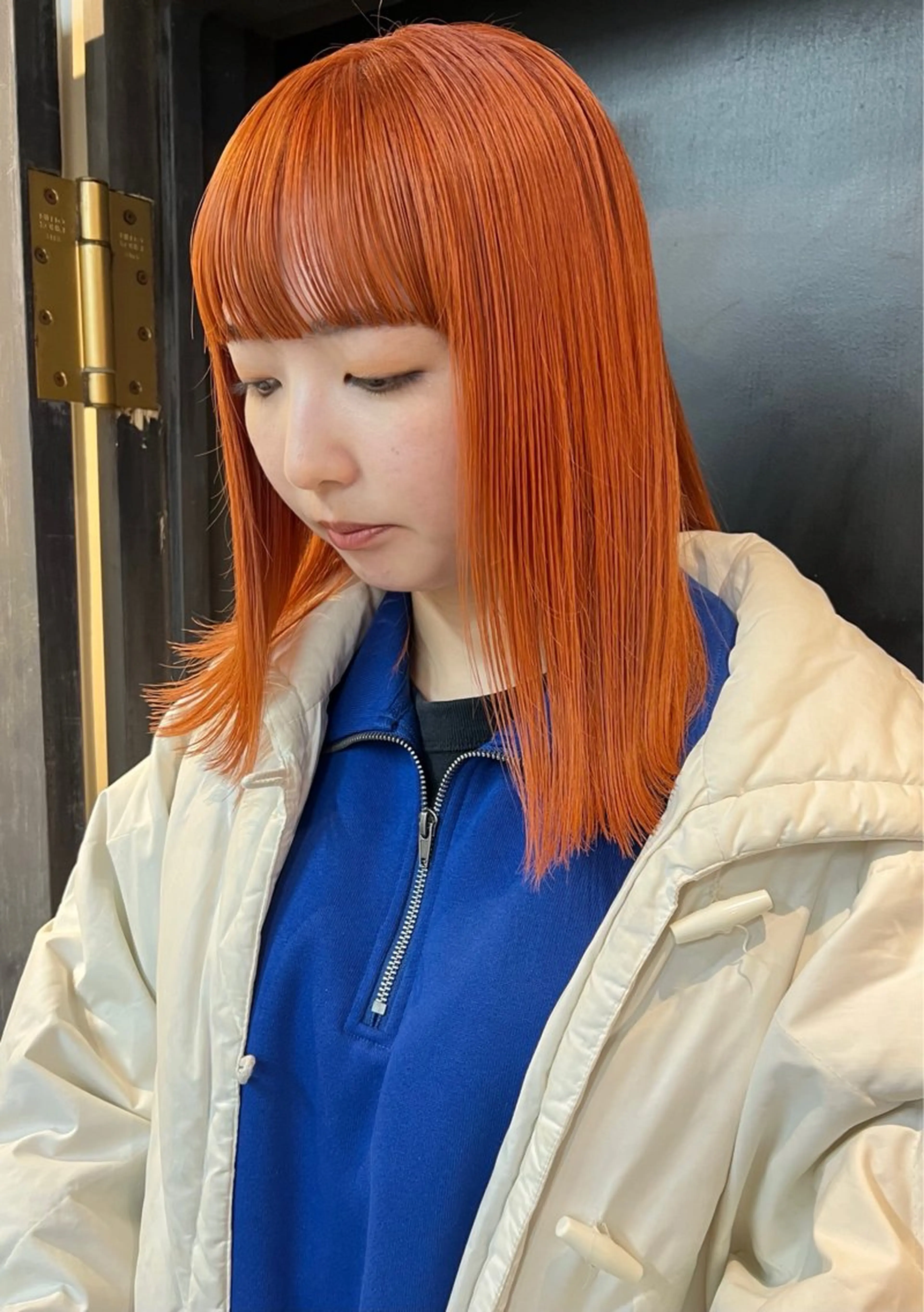 セミロング カット ヘアカラー トリートメント 東のりか/ハイトーン ブリーチカラー/ボブのヘアスタイル