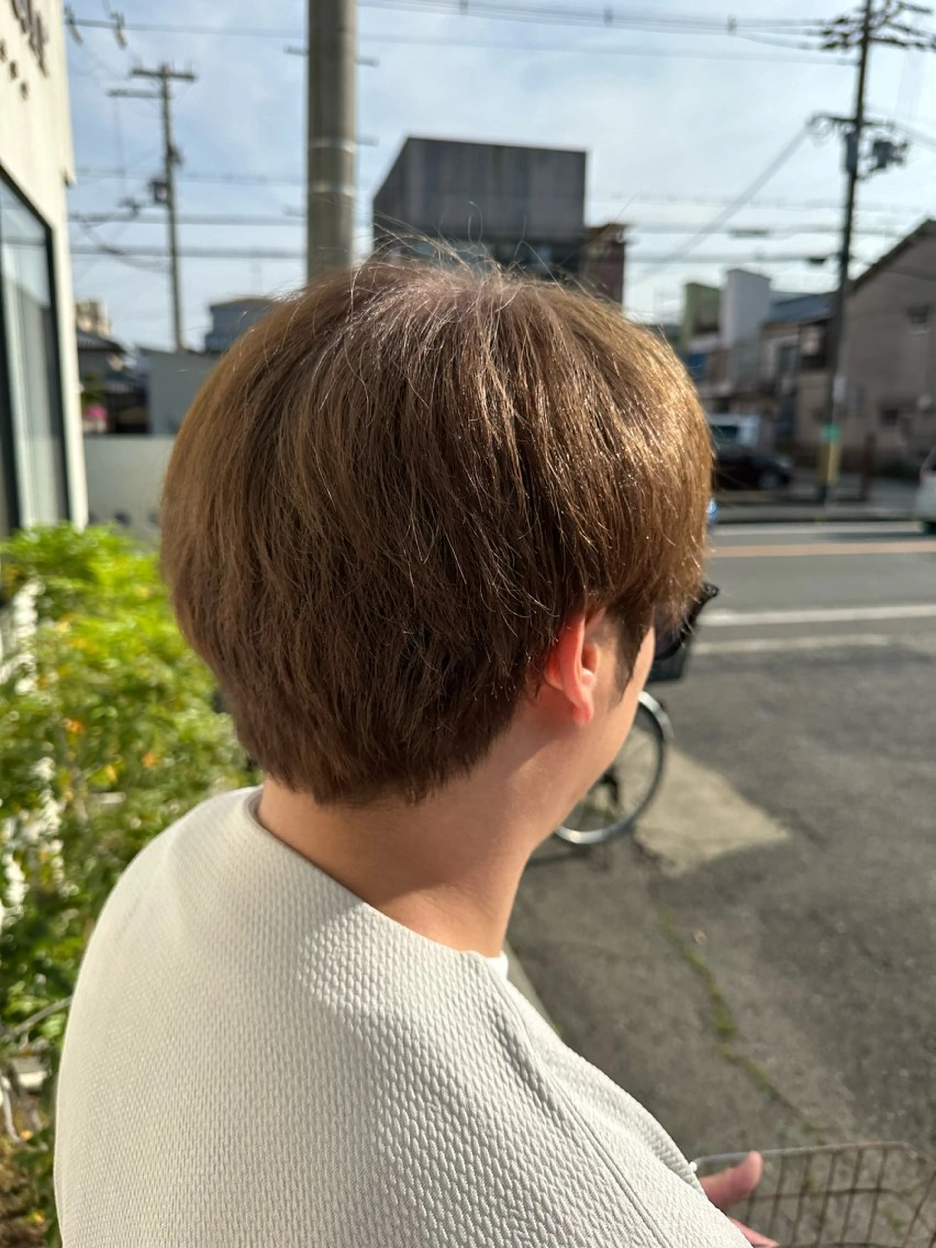 カラー ブリーチ ケアブリーチ MIRUKA/ 暖色カラー/ベージュのヘアスタイル