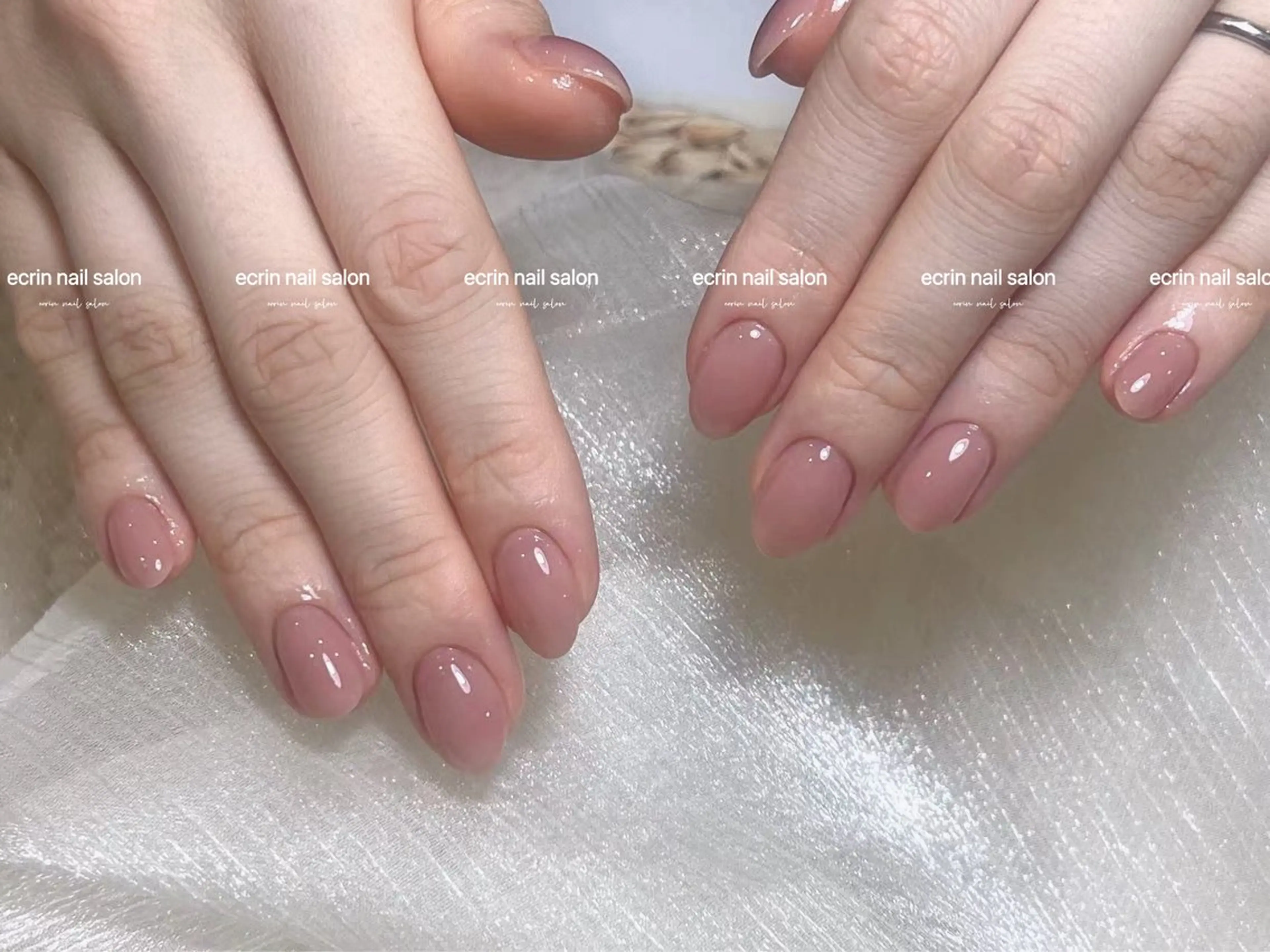 ネイル ワンカラーネイル ハンドネイル ハンドケア ecrin nail 錦糸町(るい)のネイルデザイン