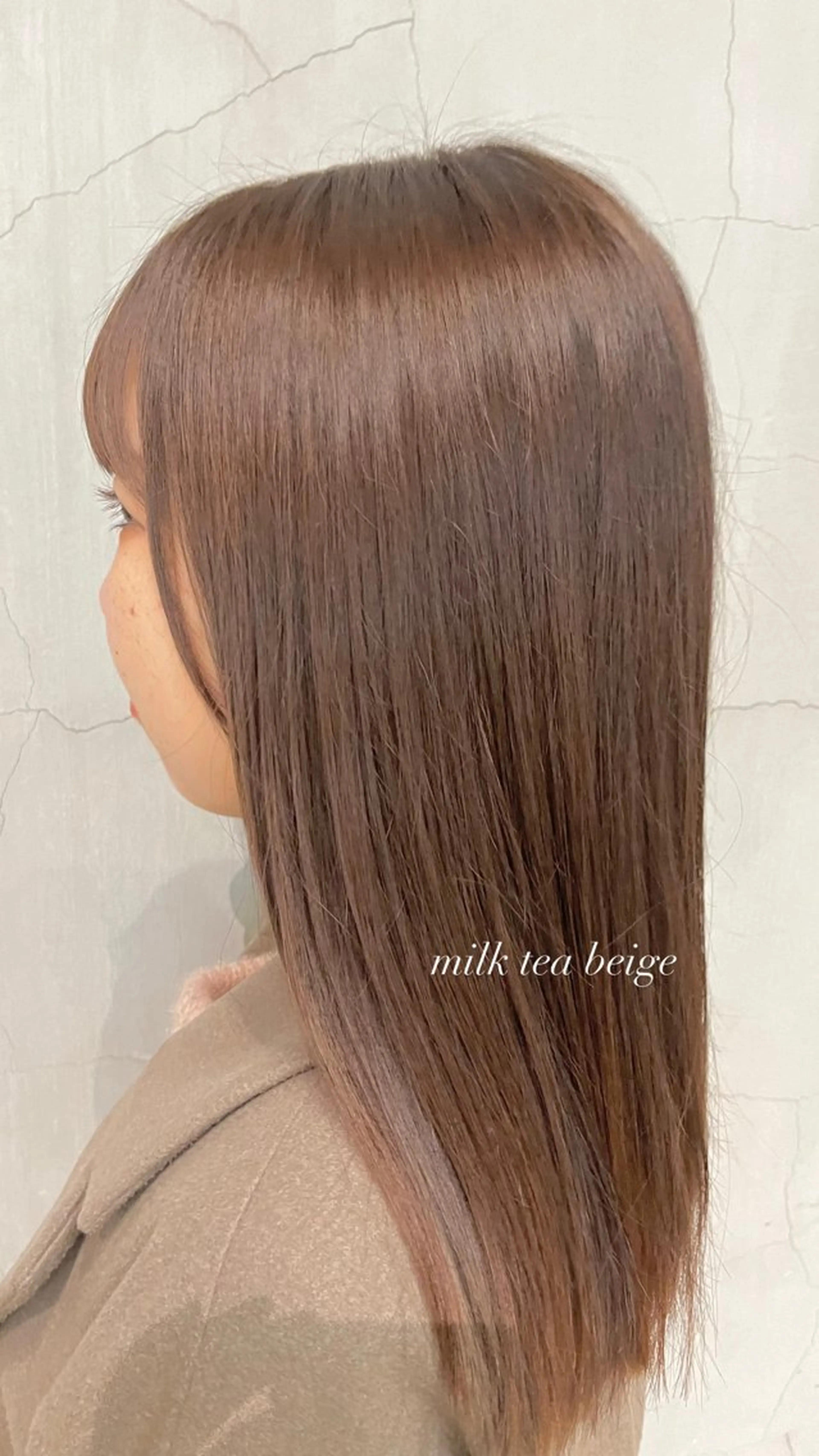 ミディアム カット ヘアカラー レイヤー×透明感 ヘアセット/ミサトのヘアスタイル