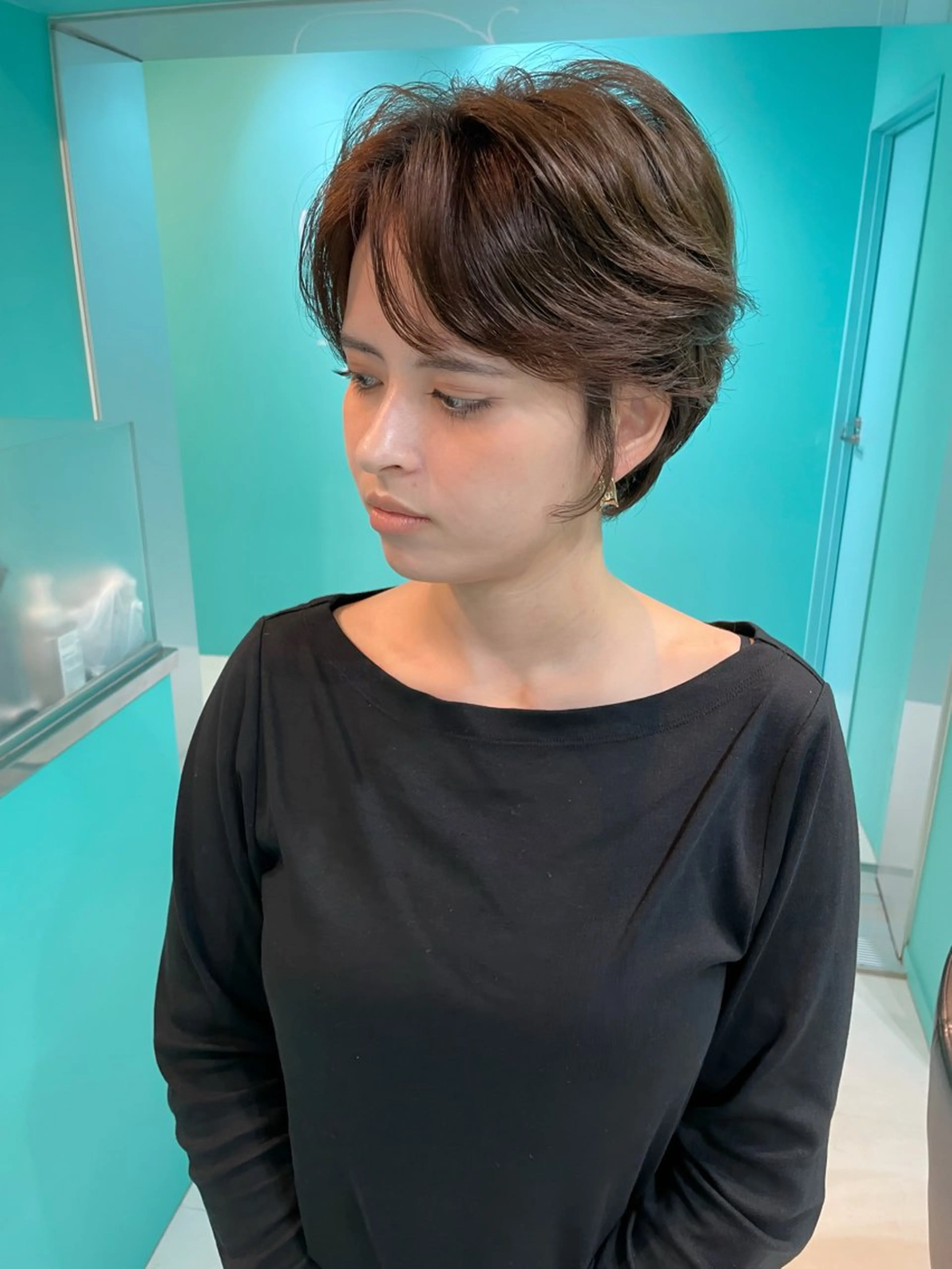 ショート パーマ ニュアンスパーマ カット パーマ トリートメント 🫧ショート/ボブ 池袋西口・泡渕✂️のヘアスタイル