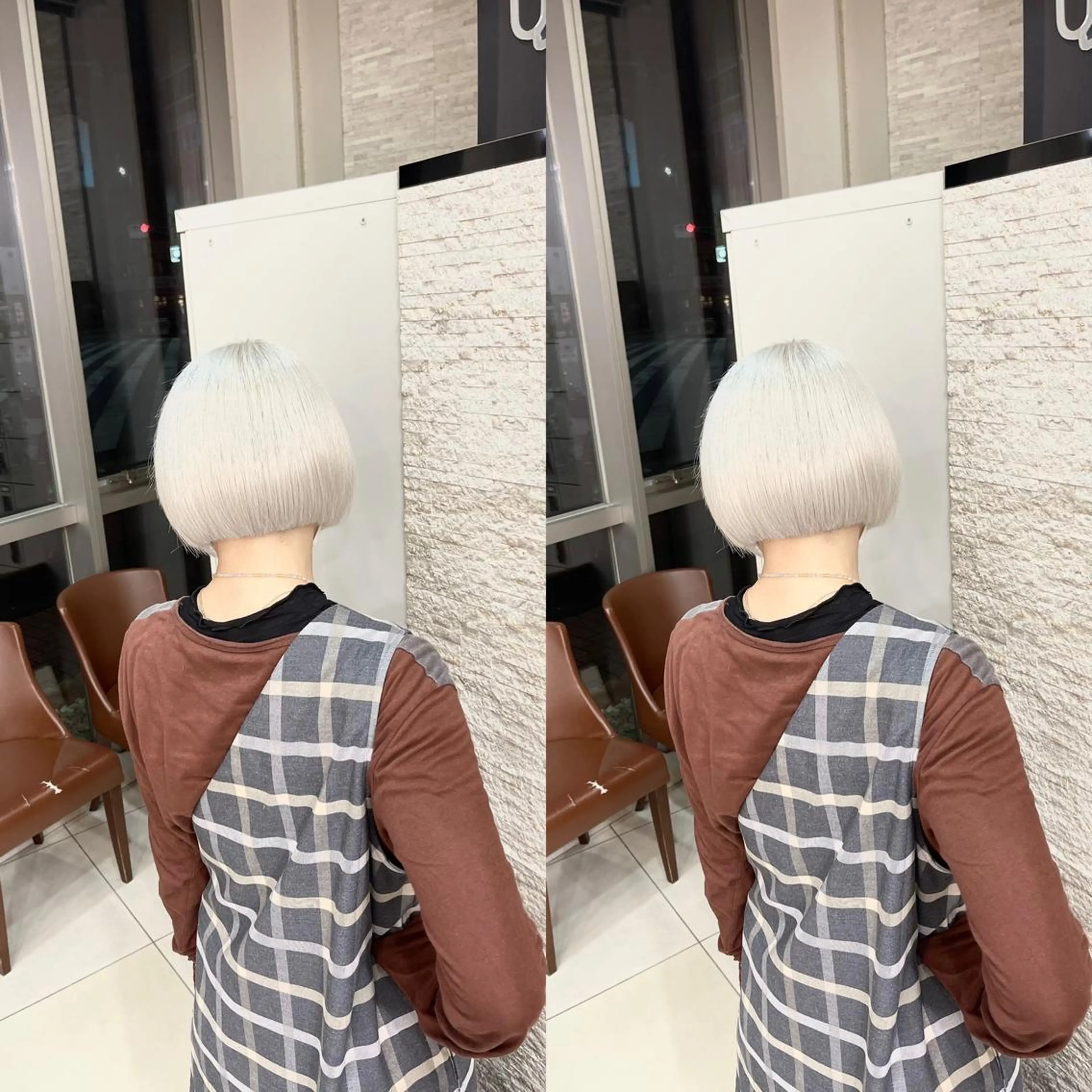 ショート ヘアカラー トリートメント Y Uのヘアスタイル