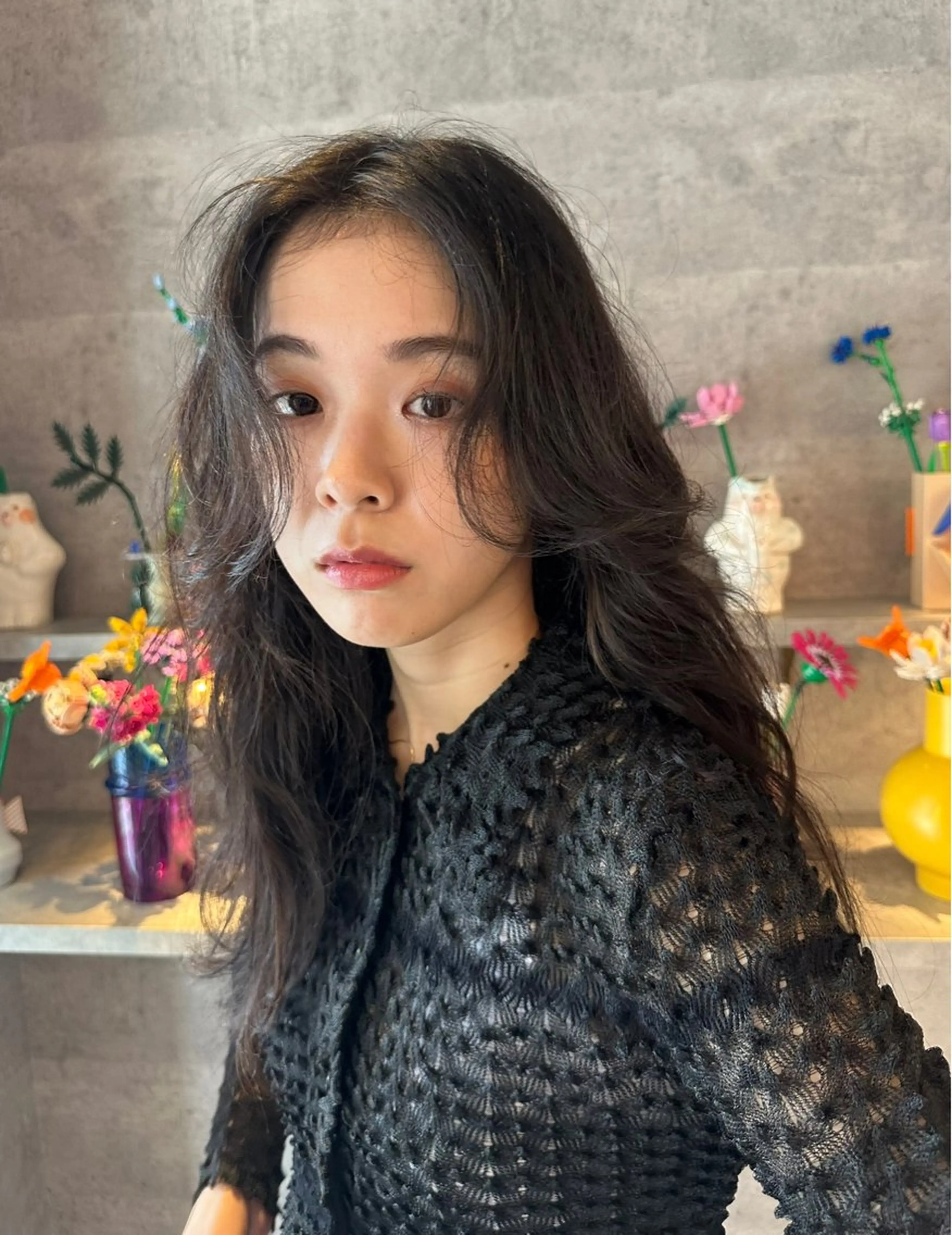 ロング パーマ 山田 裕介のヘアスタイル