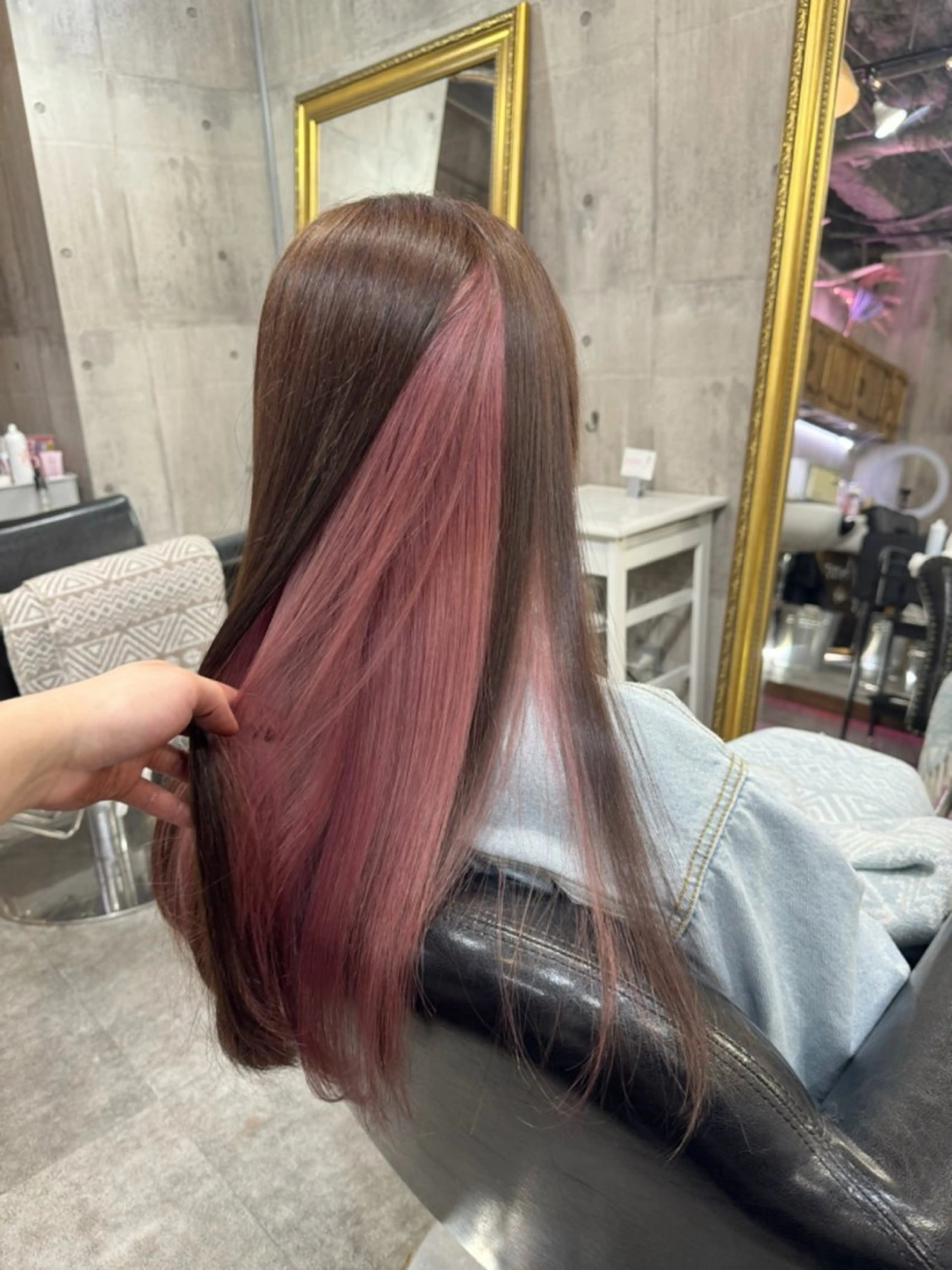 ロング カラー ヘアカラー MIRACミラク所属・☀️ハイトーンボブ ☀️石川 海斗のヘアスタイル