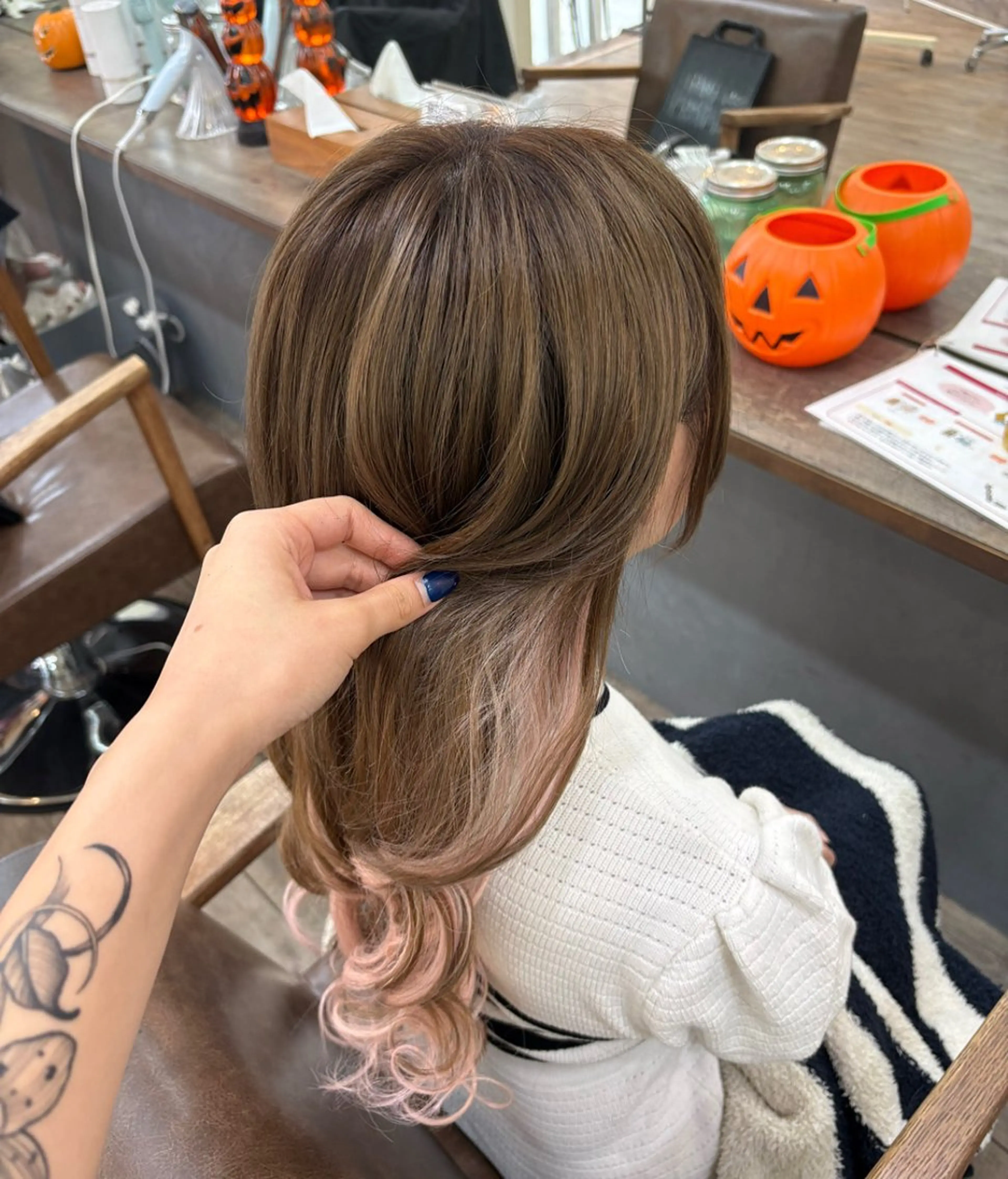 ロング 編み込みエクステ ボブ エクステ ロング エクステ WEST OLAND 黒坂佳乃のヘアスタイル