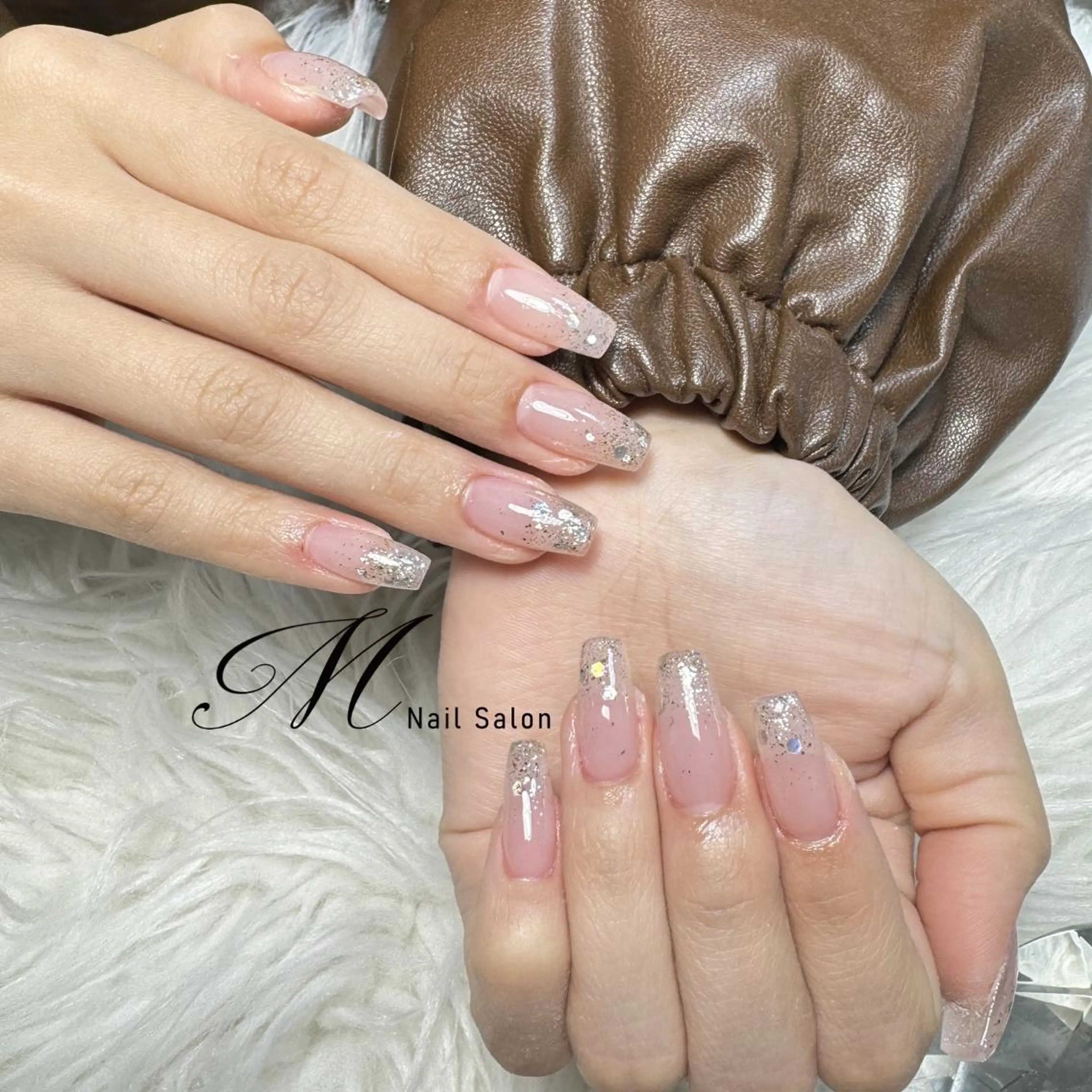 💖限定【長さだし料金含む】🧲超人気✨ラメグラ☆ミニモ限定🔥超人気キラキララメグラデーションの写真