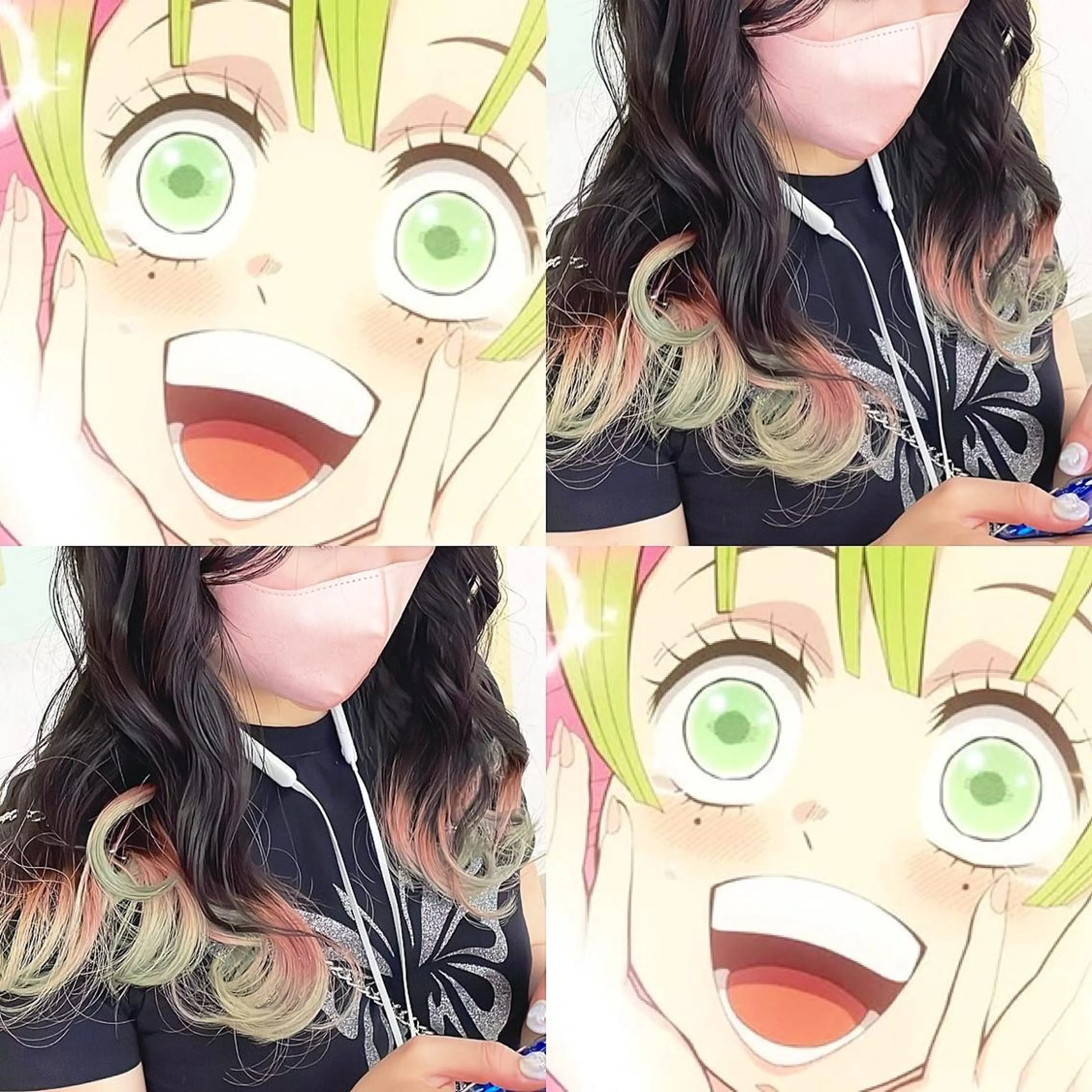 カラー ヘアカラー トリートメント 渋谷:インナーカラー ／🍒エリカ🍒のヘアスタイル