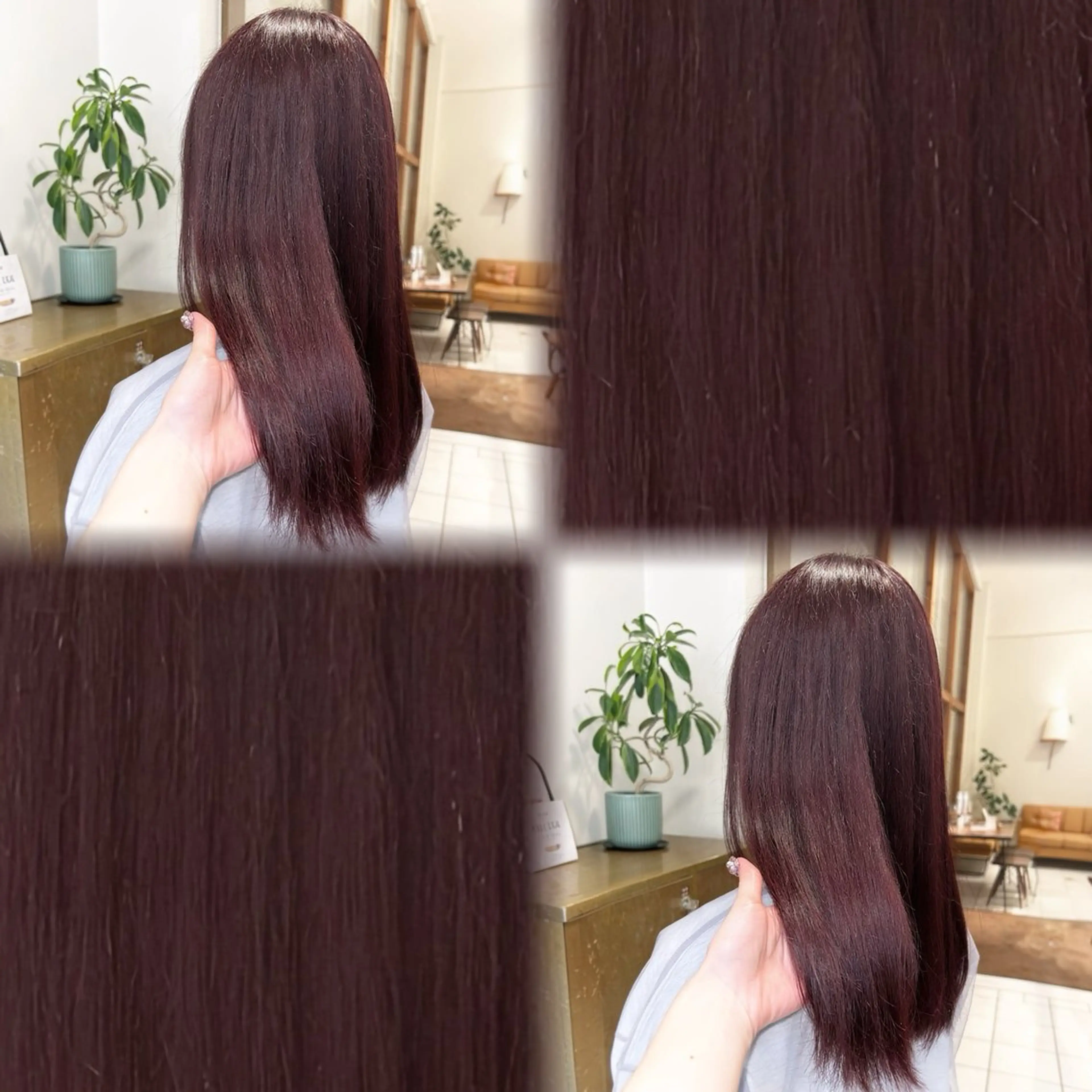 セミロング カラー ヘアカラー 透明感カラー×レイヤ ー🧊横田 冴のヘアスタイル