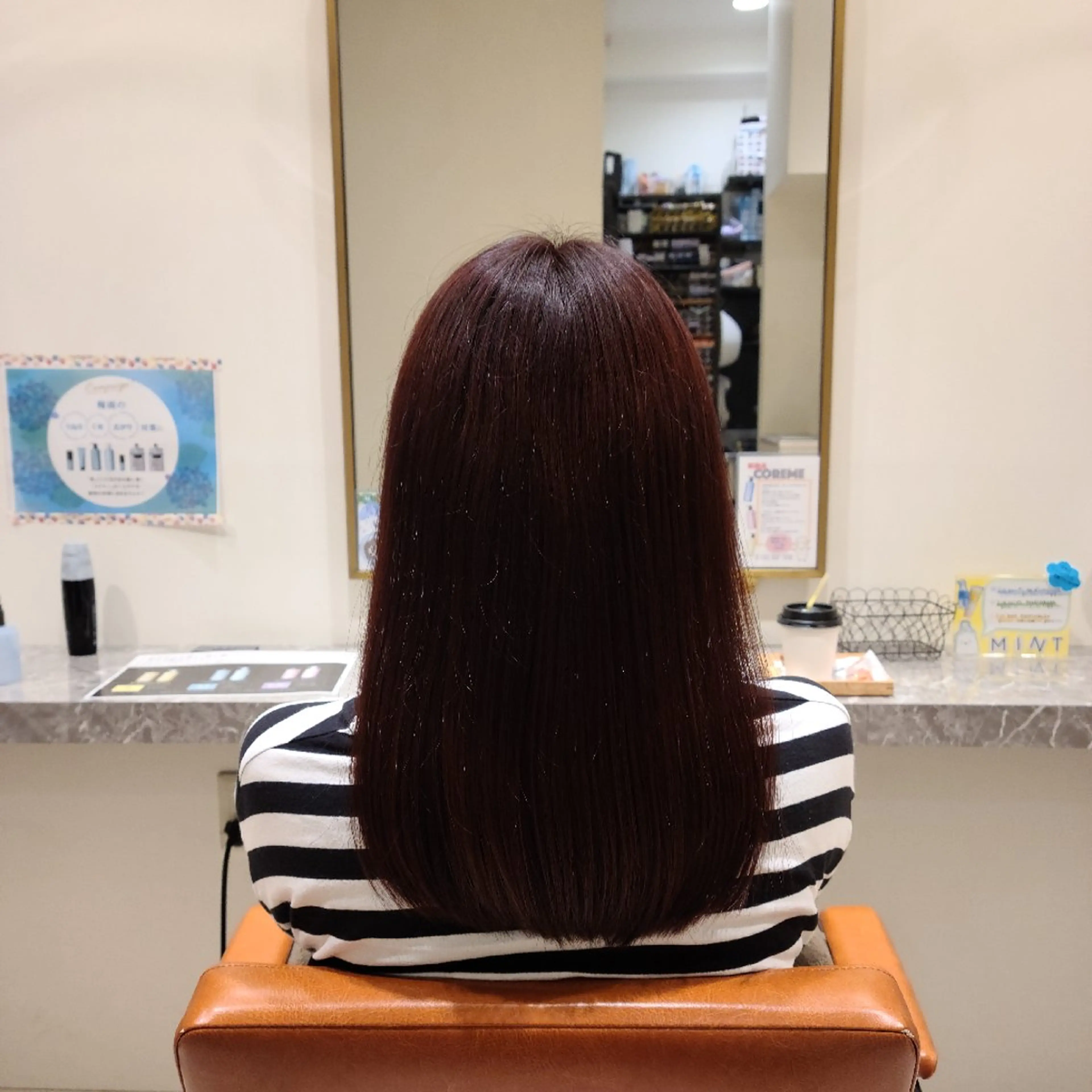 セミロング カラー ヘアカラー トリートメント 中井 啓悟のヘアスタイル