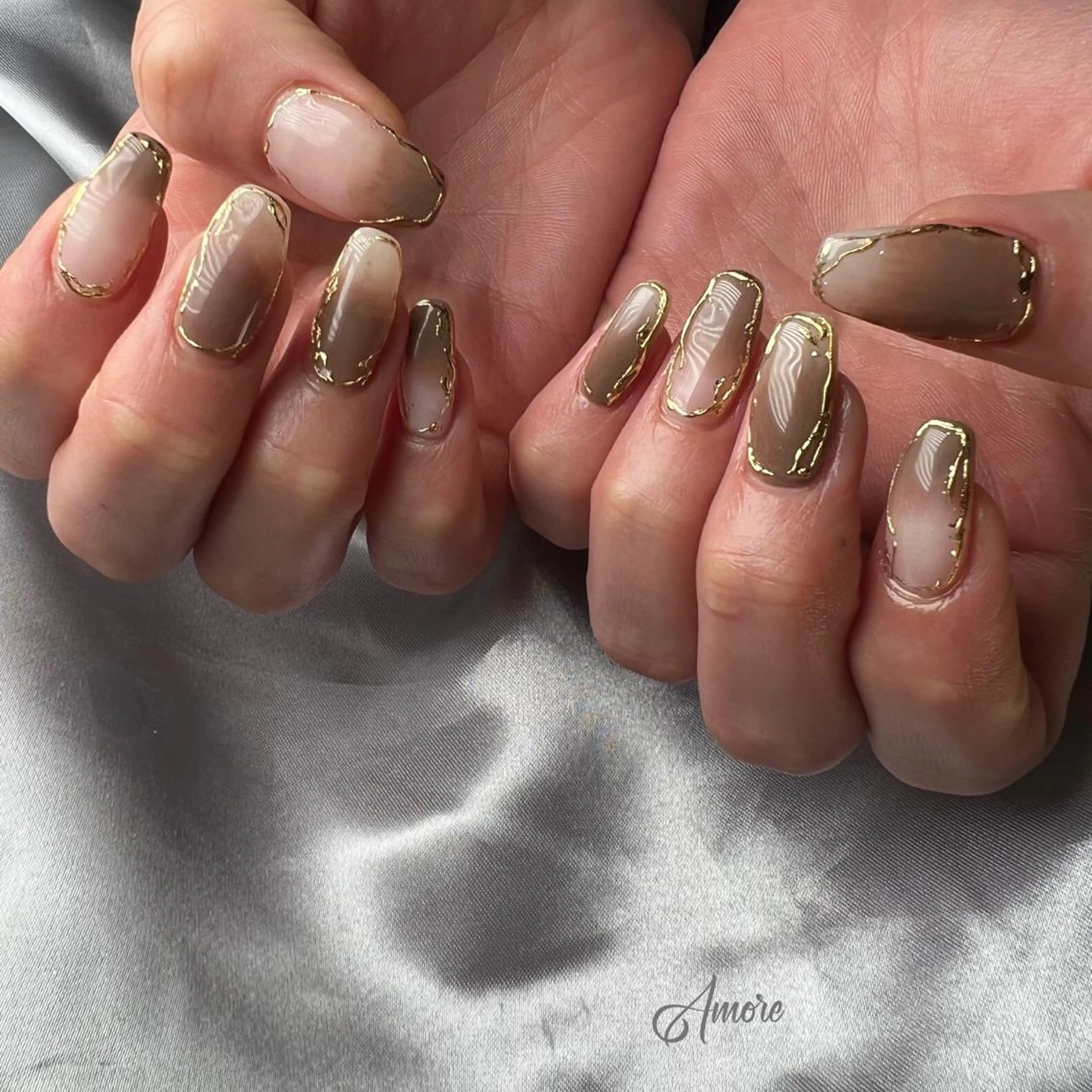 ネイル ジェルネイル 韓国ネイル ミラーネイル オフィスネイル パラジェル You kyehwaのネイルデザイン