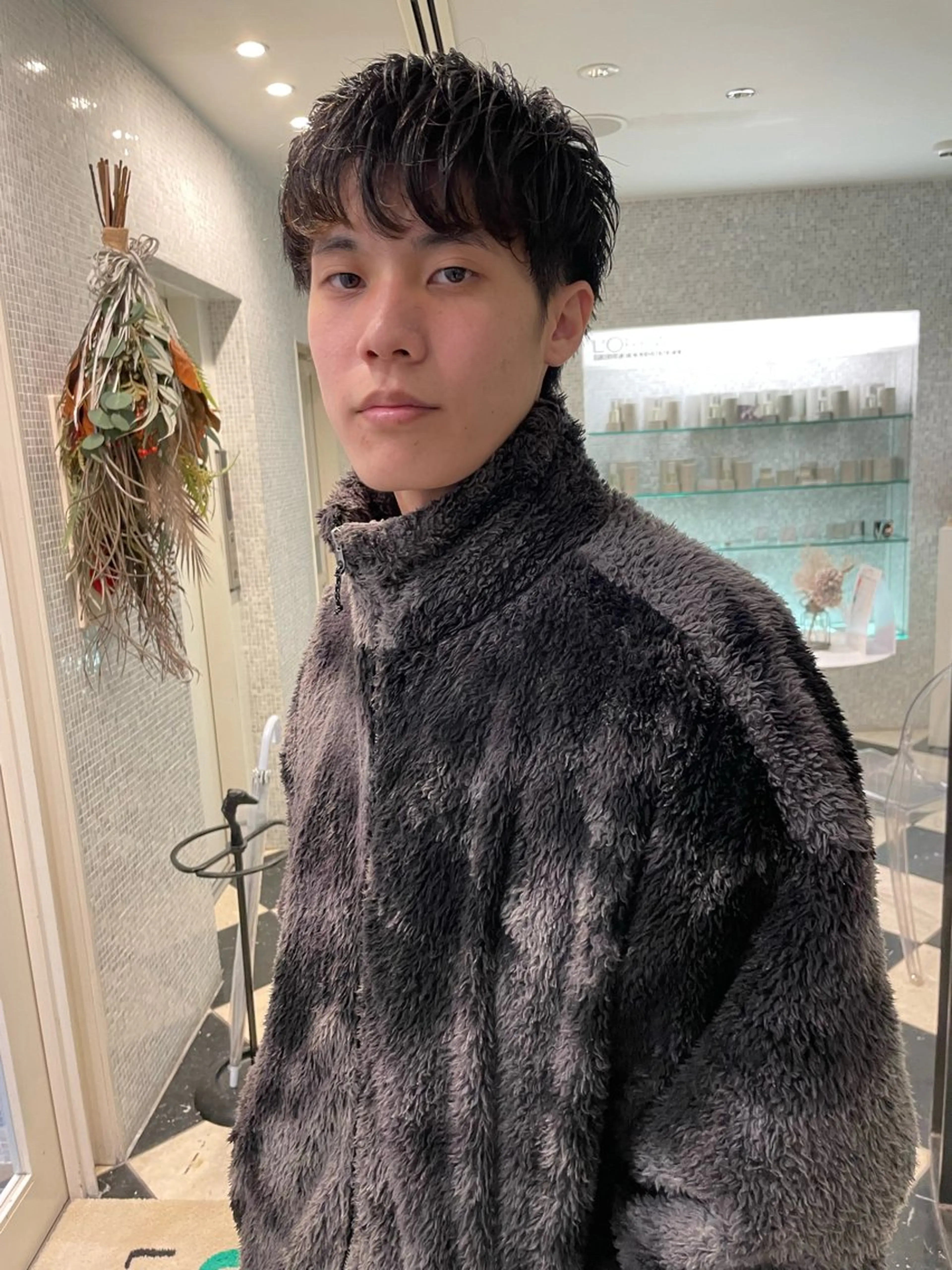 メンズ 林本　南壱人/カット /パーマ/カラーのヘアスタイル