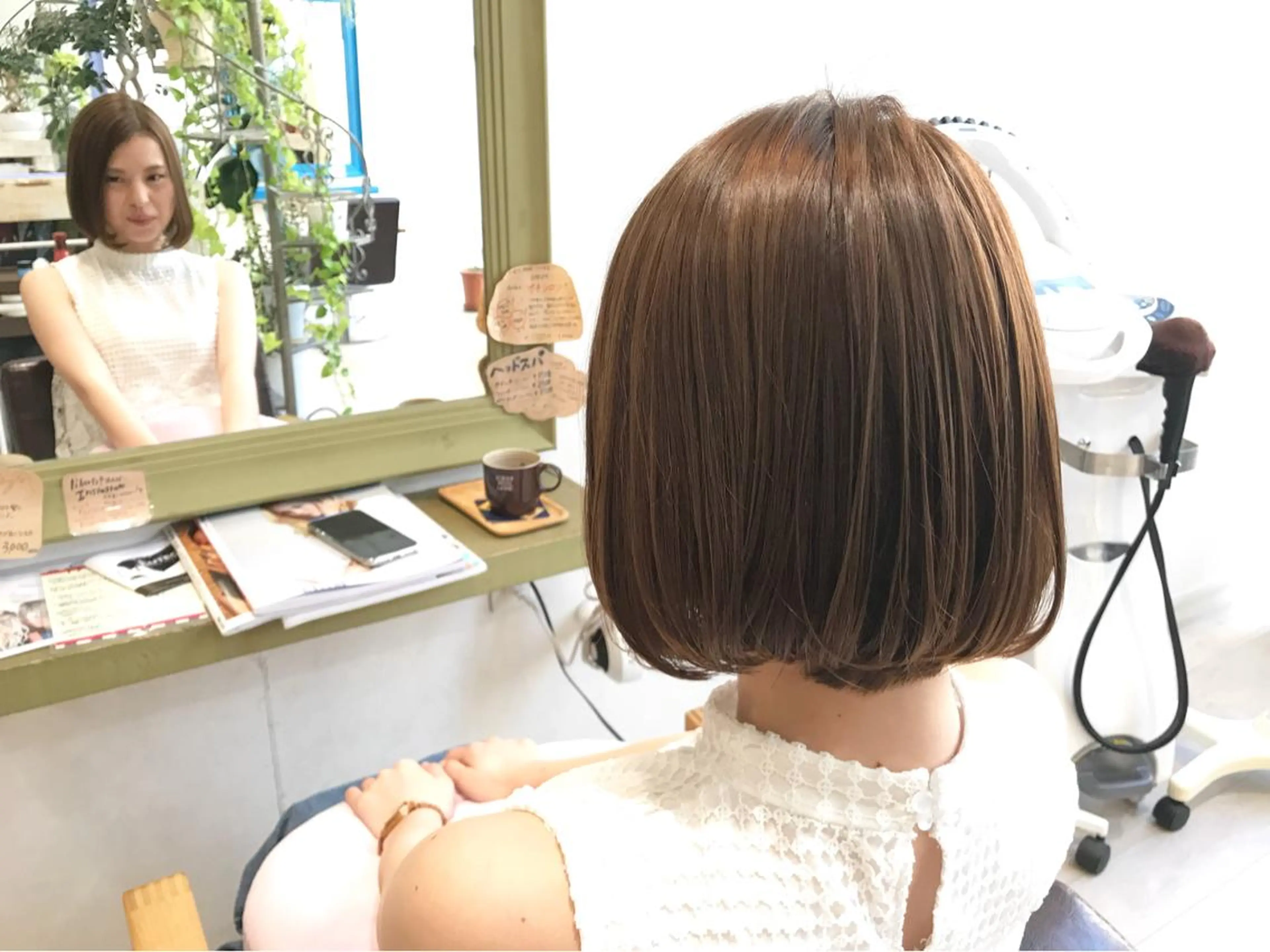 ショート カラー ボブ メンズ指名多数!! SiLO 田島のヘアスタイル