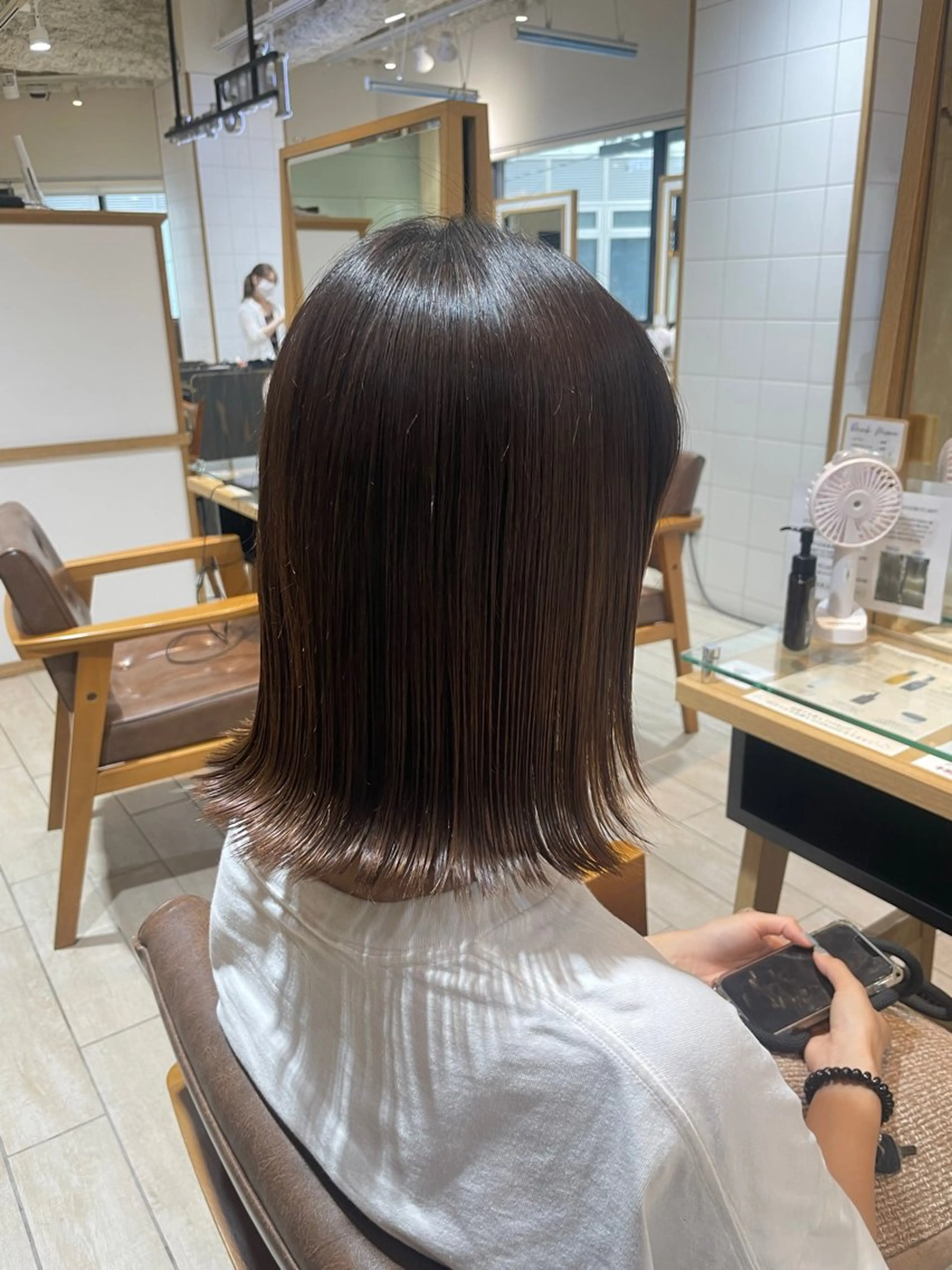 ミディアム 縮毛矯正 Rui🦩ショート カット モデル募集中のヘアスタイル