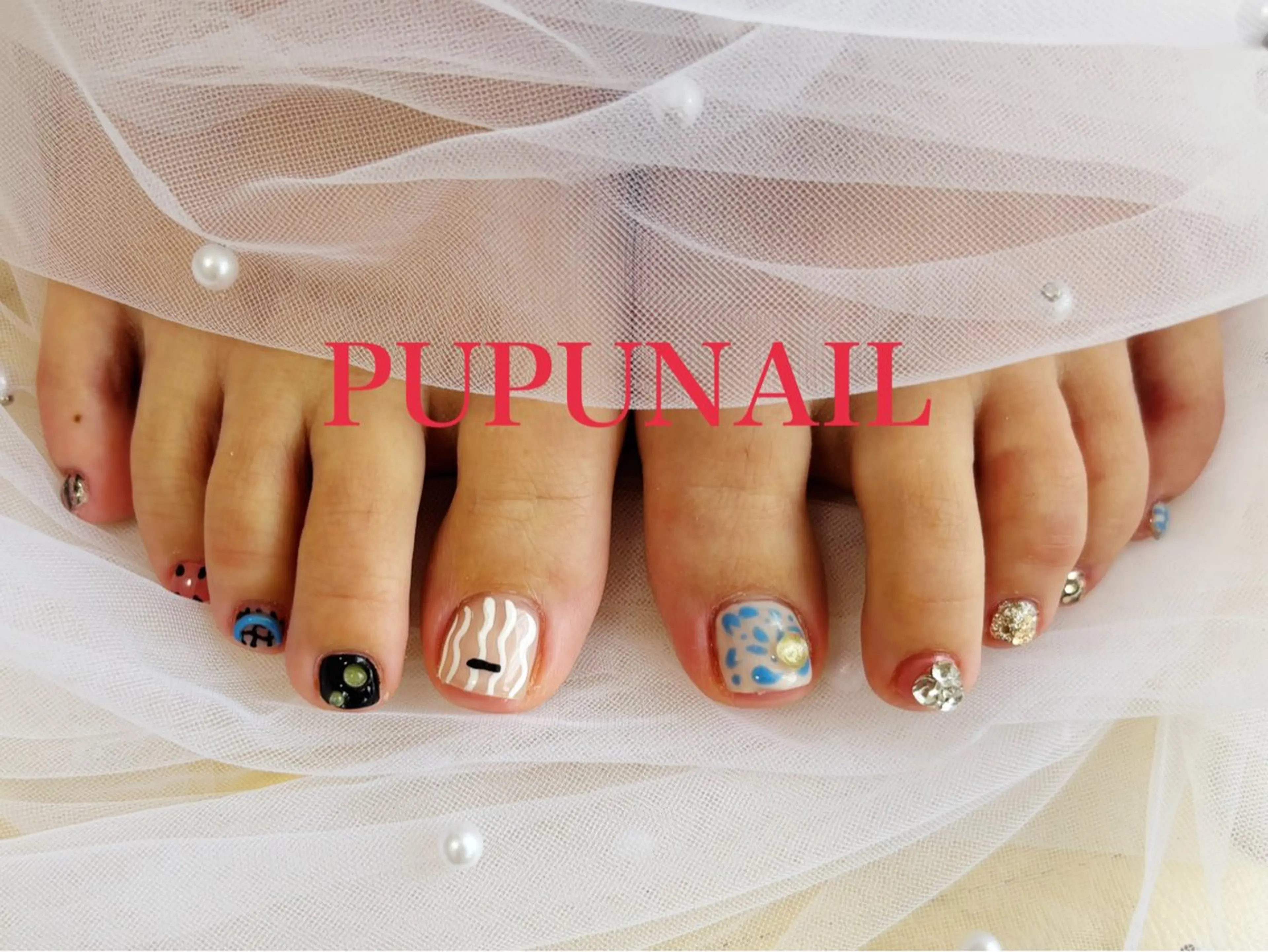 ショート フットネイル kido chieのネイルデザイン