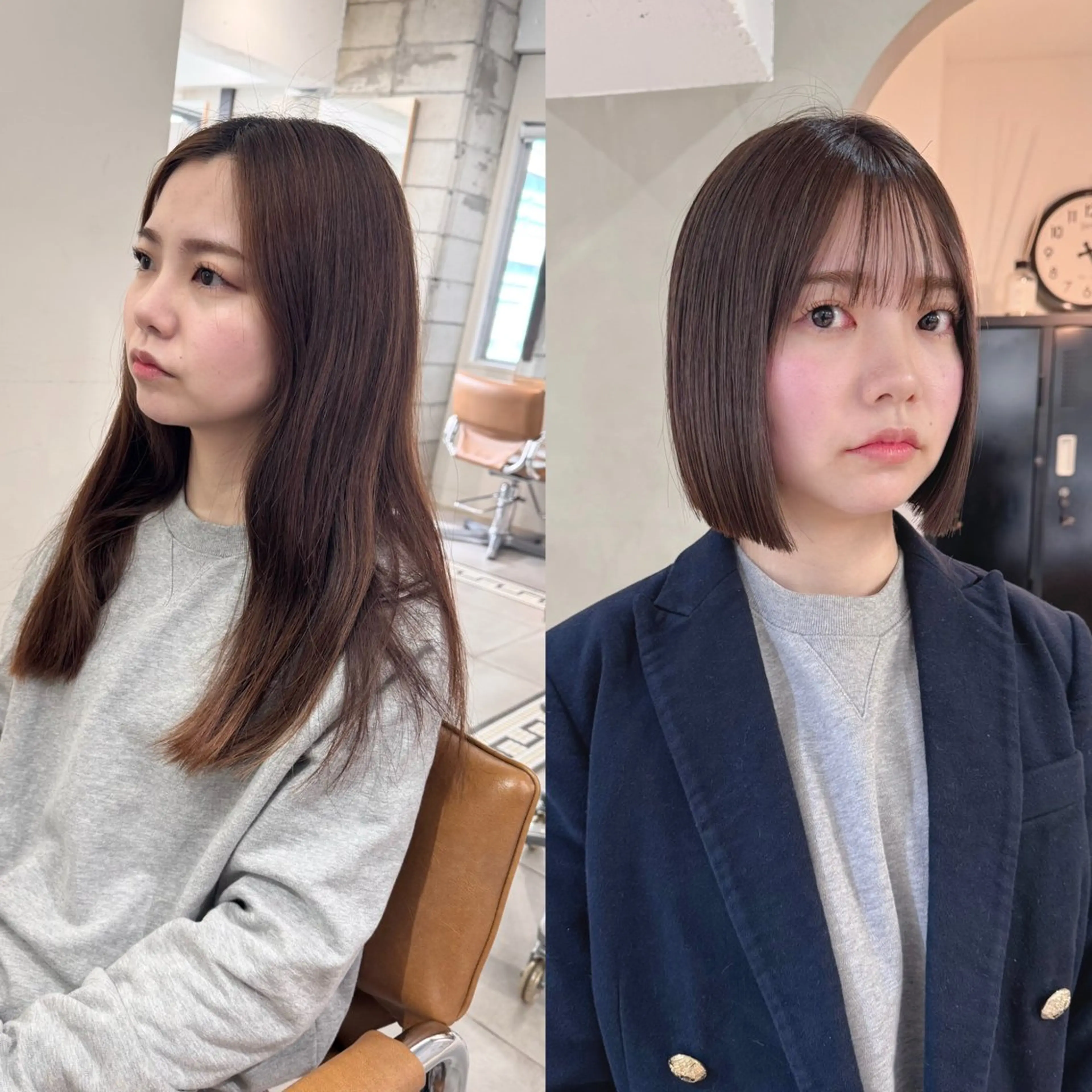 ミディアム カラー ボブ カット ヘアカラー トリートメント ボブ/レイヤー 🌟梅田盛一🌟のヘアスタイル