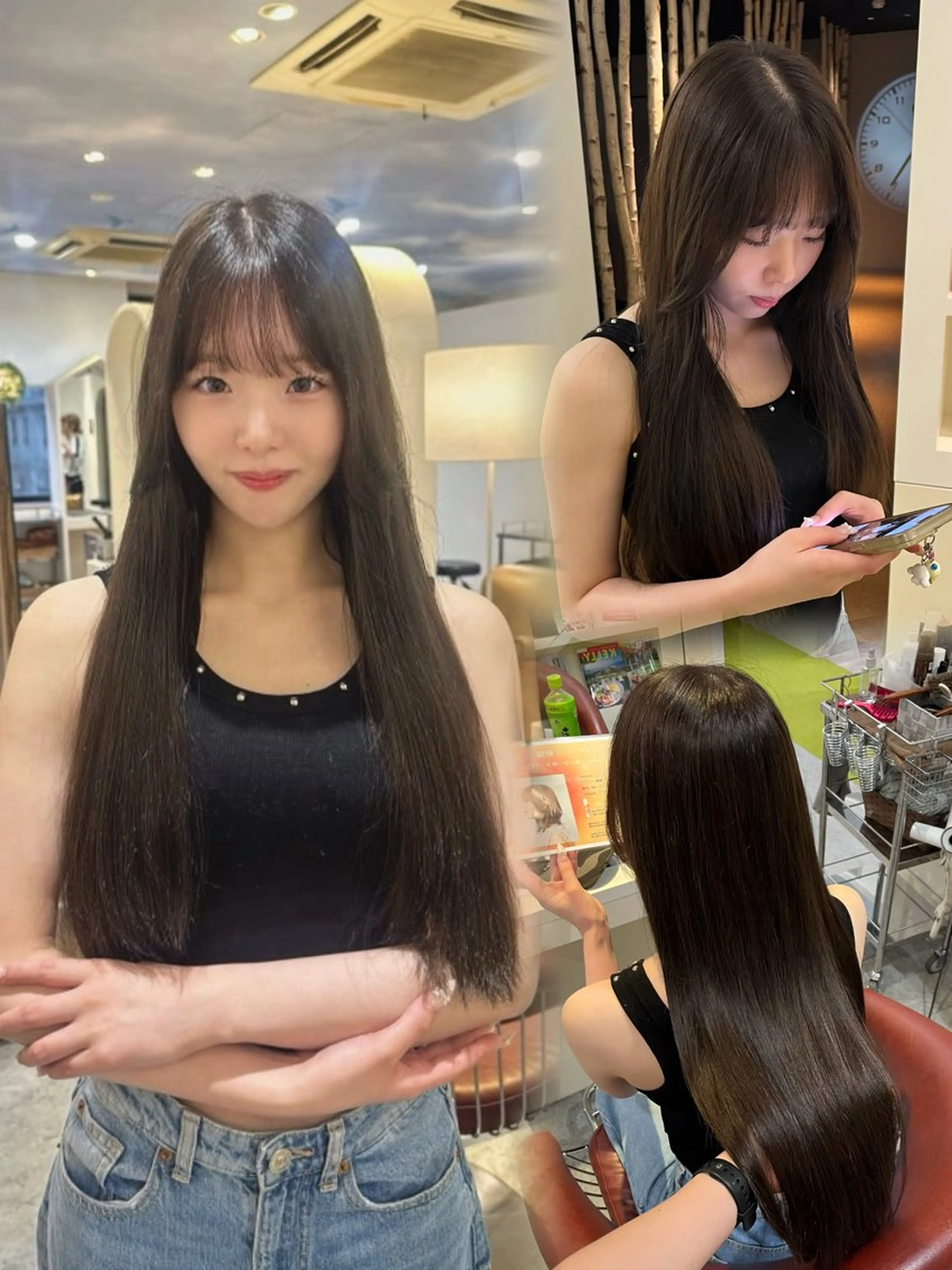 ロング レイヤーカット/ 艶カラー/YUKAのヘアスタイル