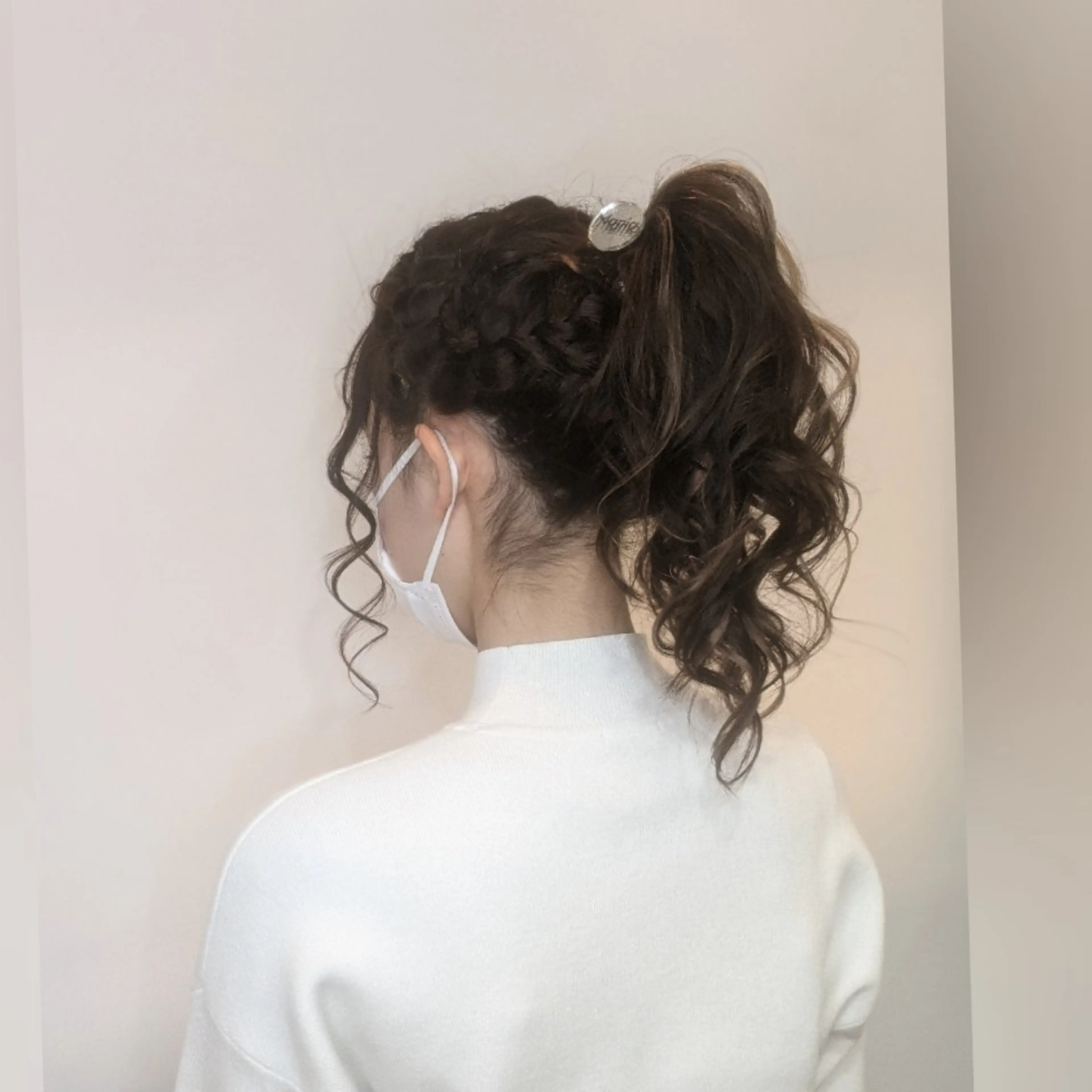 セミロング ヘアアレンジ ポニーテール カチューシャ HIME. ＊*ヒメドットのヘアスタイル