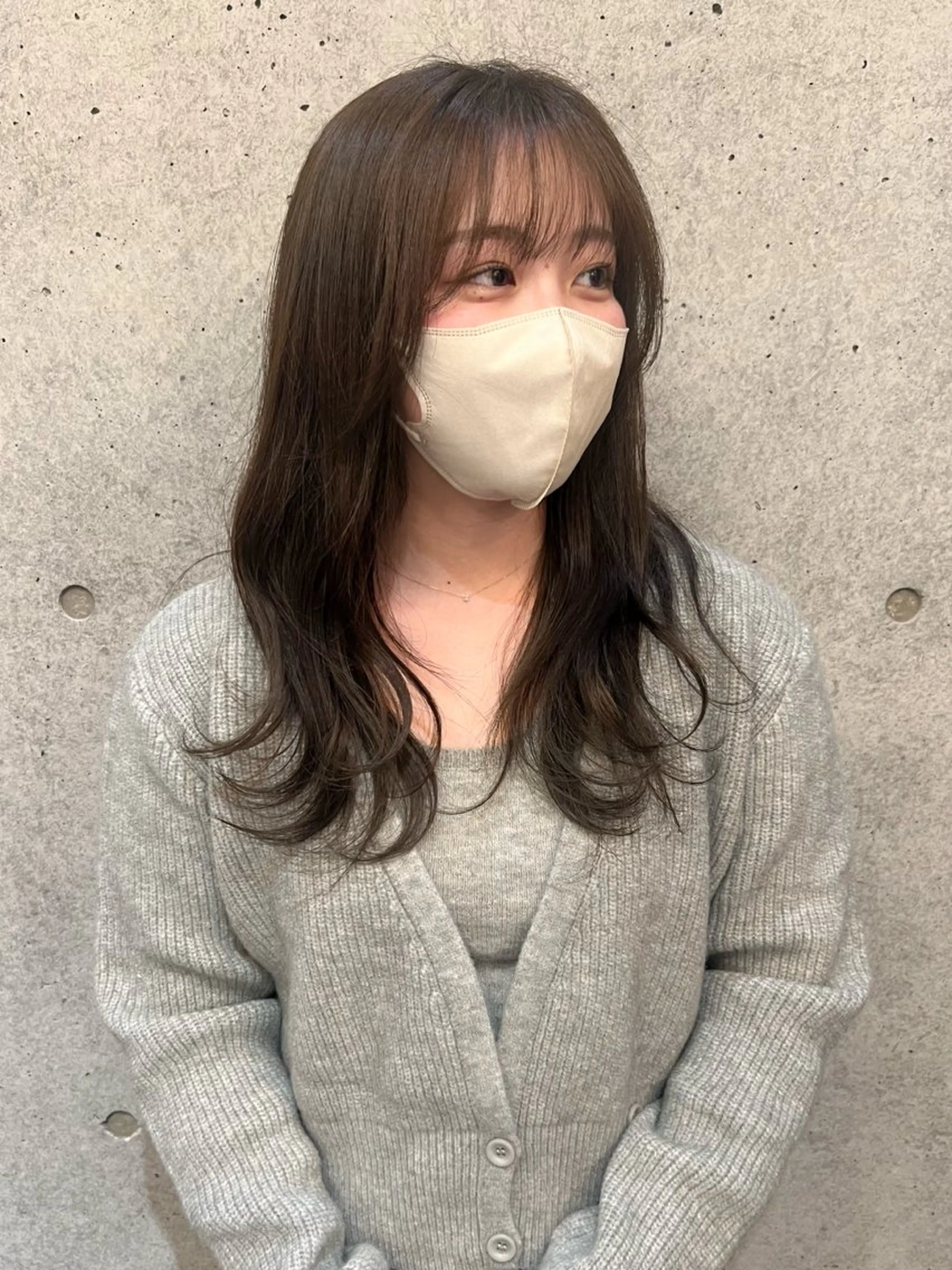 ロング カラー カット ヘアカラー 宮田 凪沙のヘアスタイル