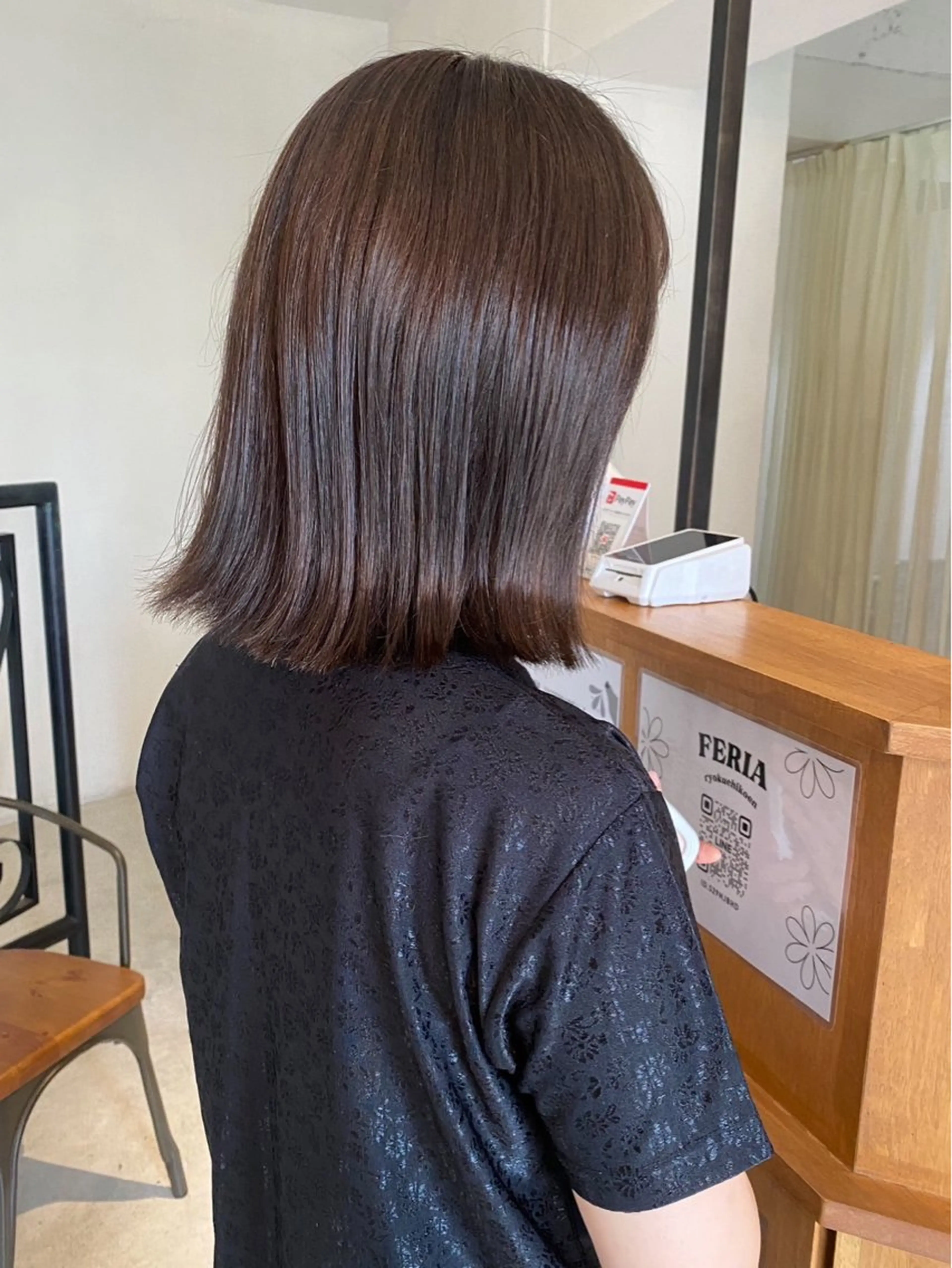 ミディアム FERIA桃山台🍑 𝕄𝕖𝕘𝕦のヘアスタイル