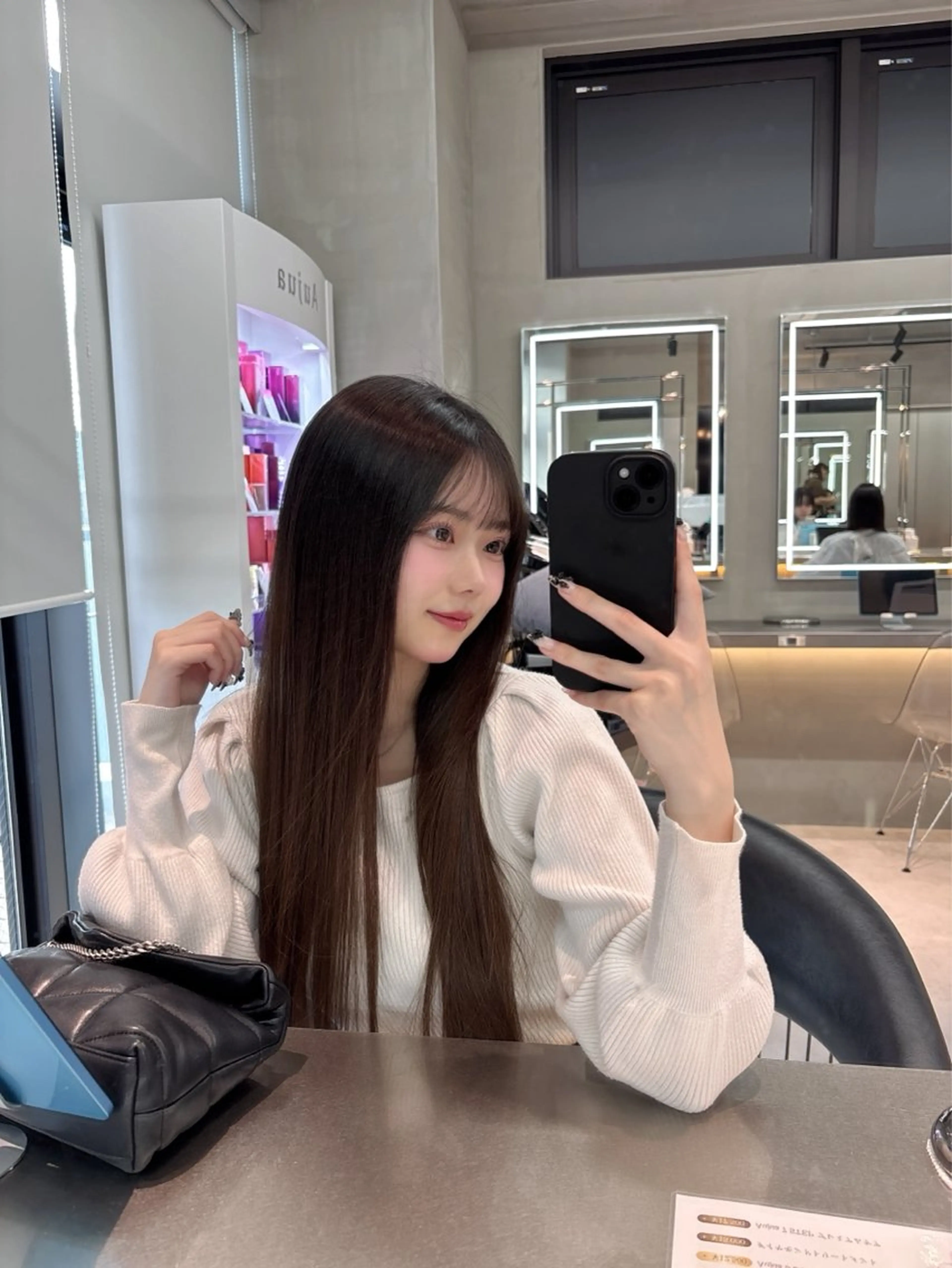 セミロング カラー パーマ ベージュカラー レイヤーカット 縮毛矯正 【博多髪質改善】 吉村　清志のヘアスタイル