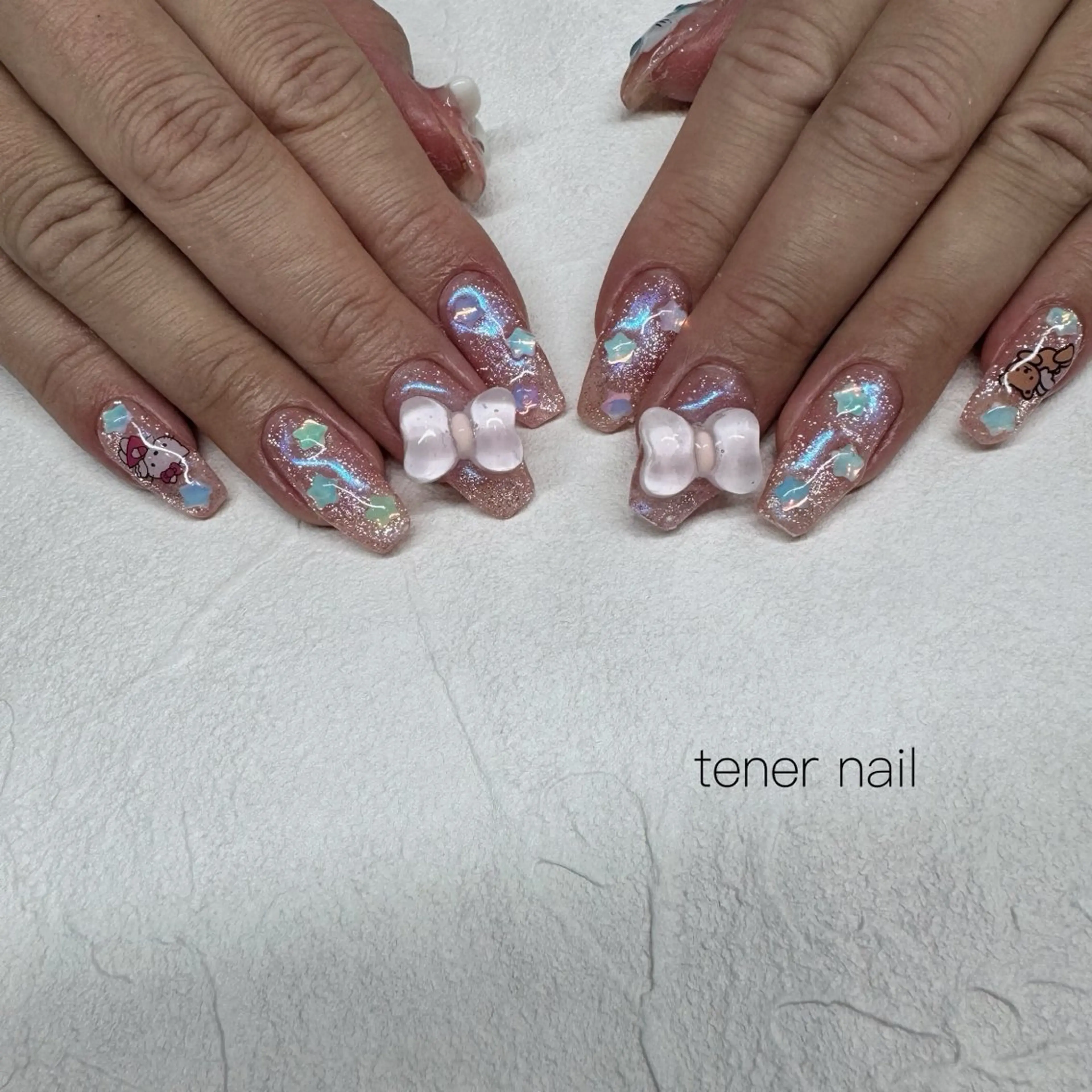 ネイル オーロラネイル ハンドネイル テネルネイル tener nailのネイルデザイン