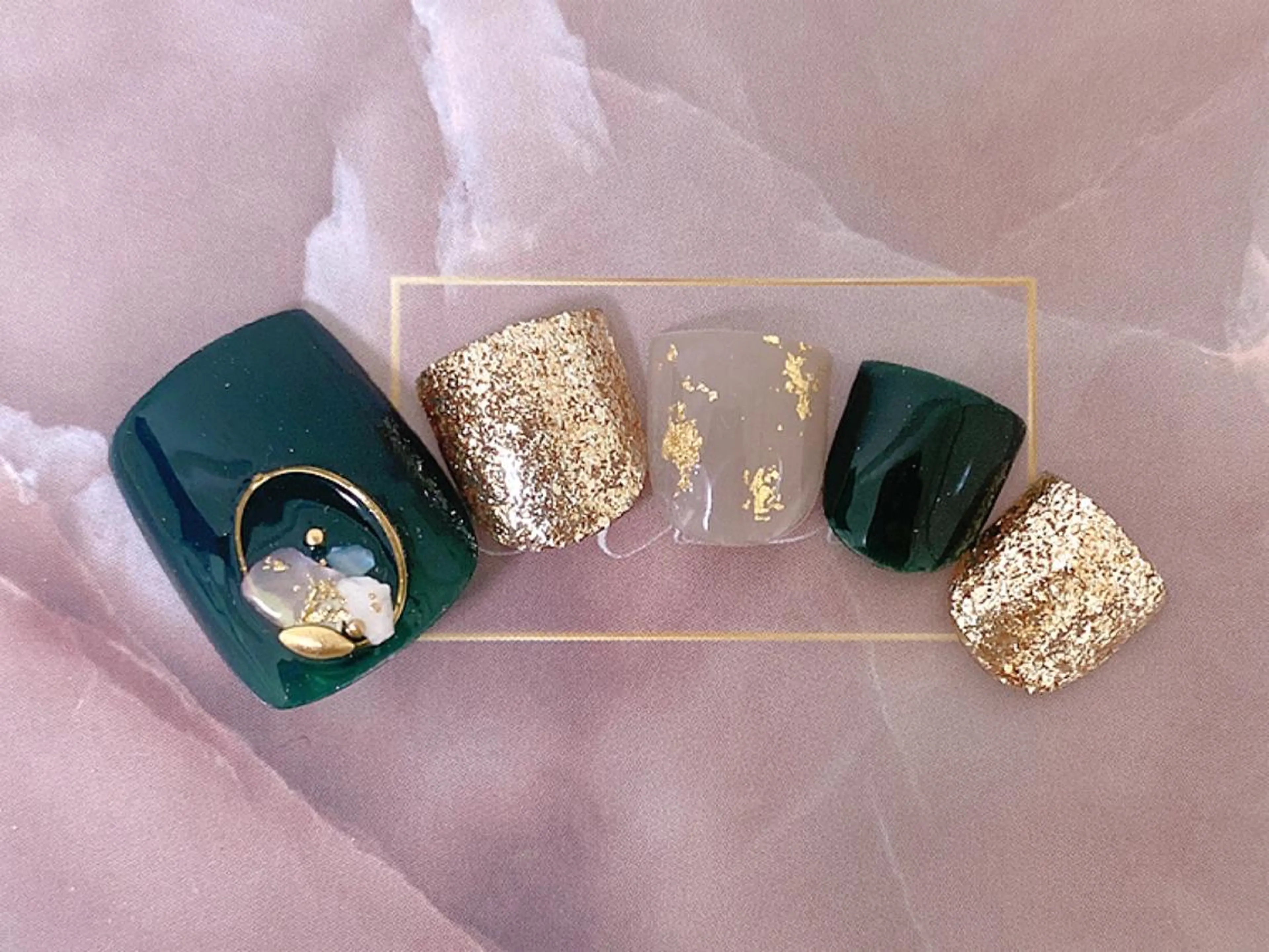 ネイル フットネイル RiLion💗 Risa🦋💜のネイルデザイン