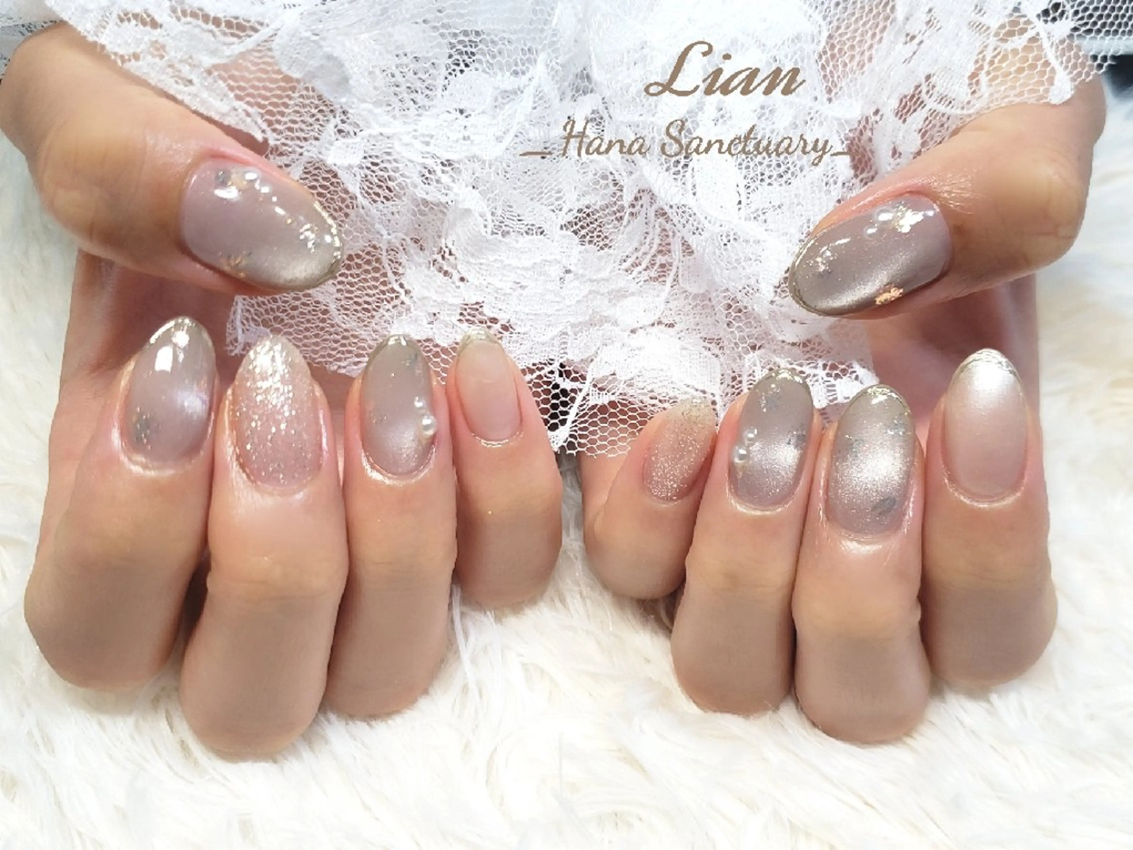 ネイル ミラーネイル Lian_ hanaのネイルデザイン
