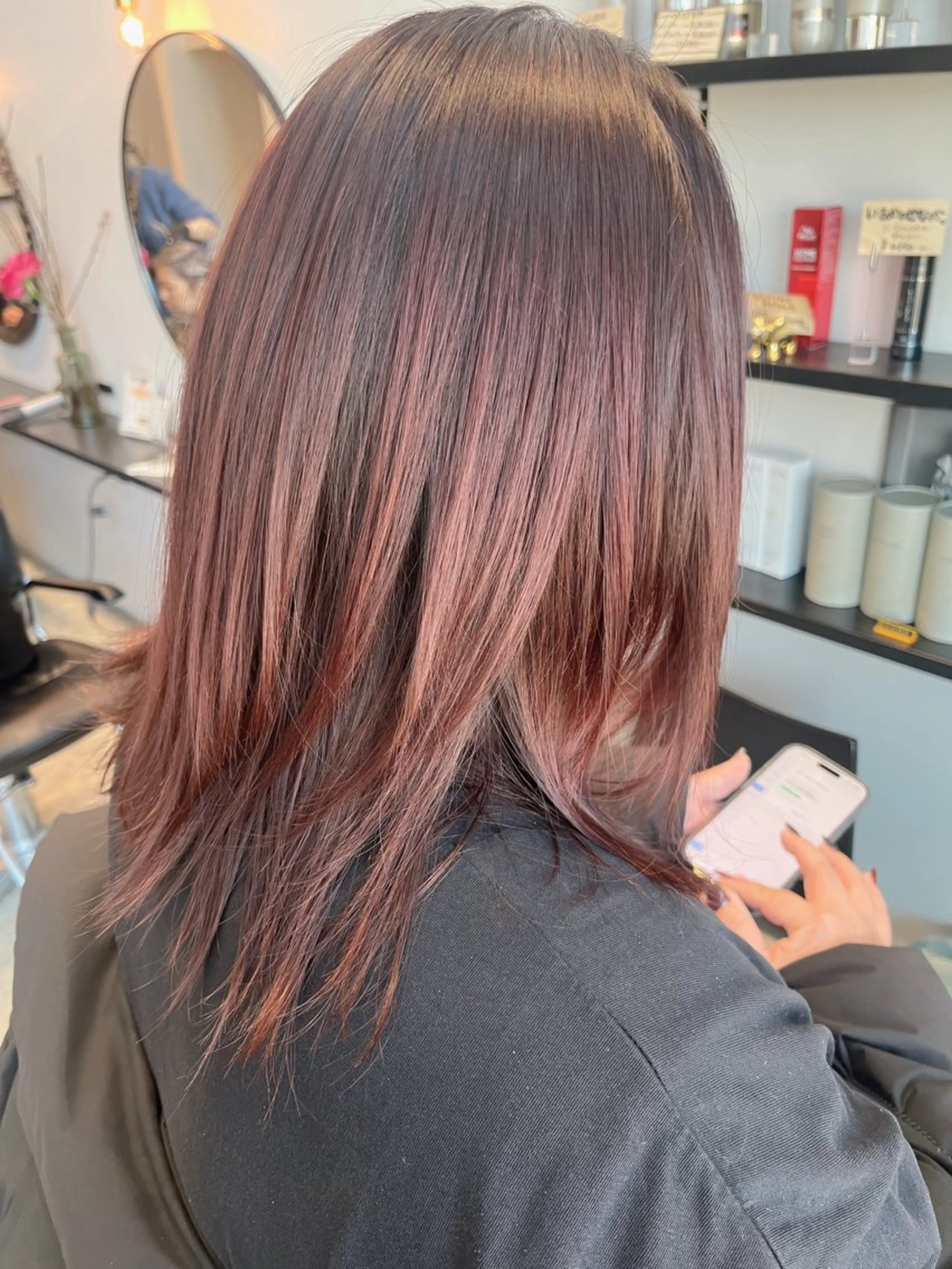 ミディアム 垢抜け/イメチェン color🦩ちあきのヘアスタイル