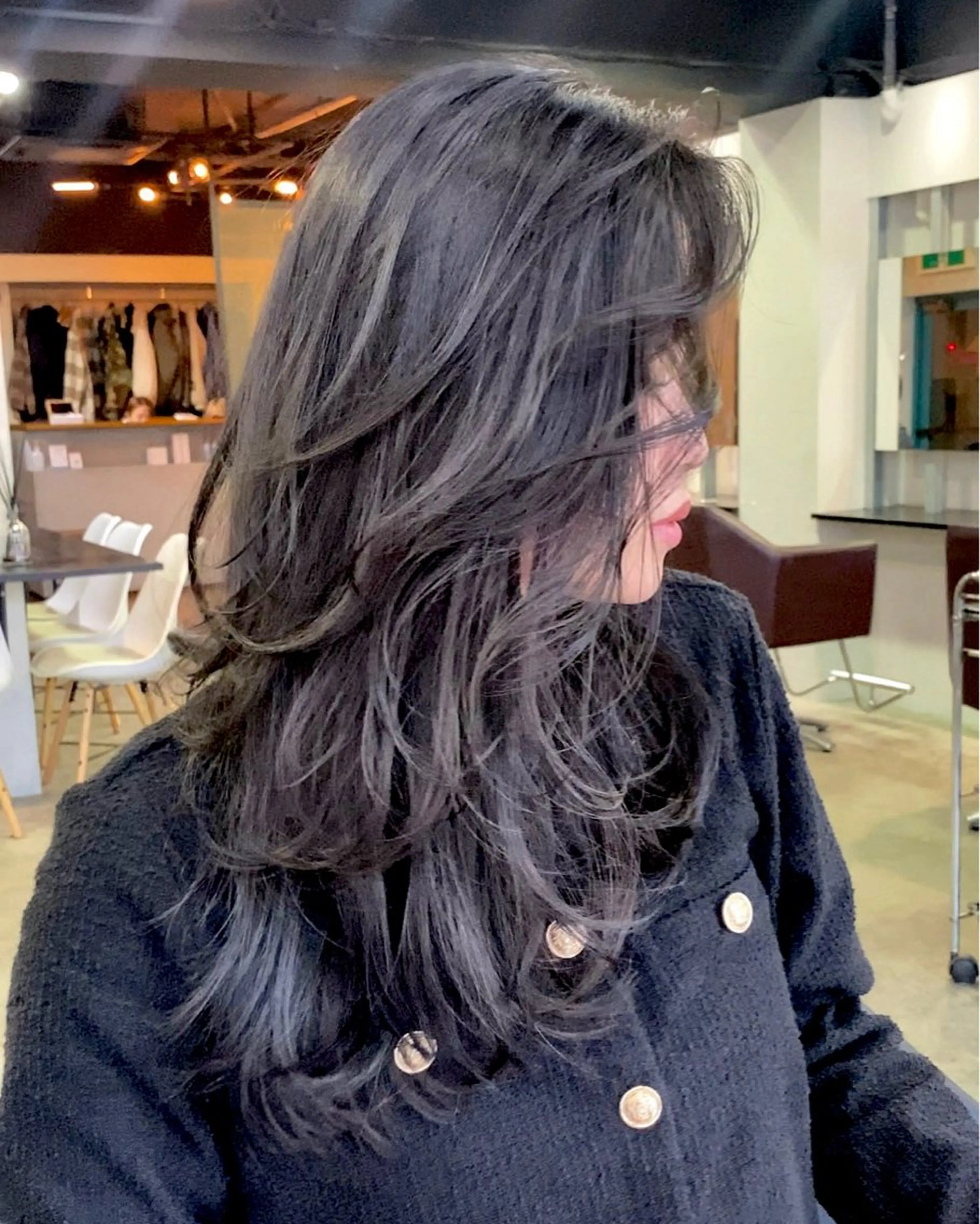 ロング カラー レイヤーカット カット ヘアカラー トリートメント オリーブベージュ 🫒🩶Rianaのヘアスタイル
