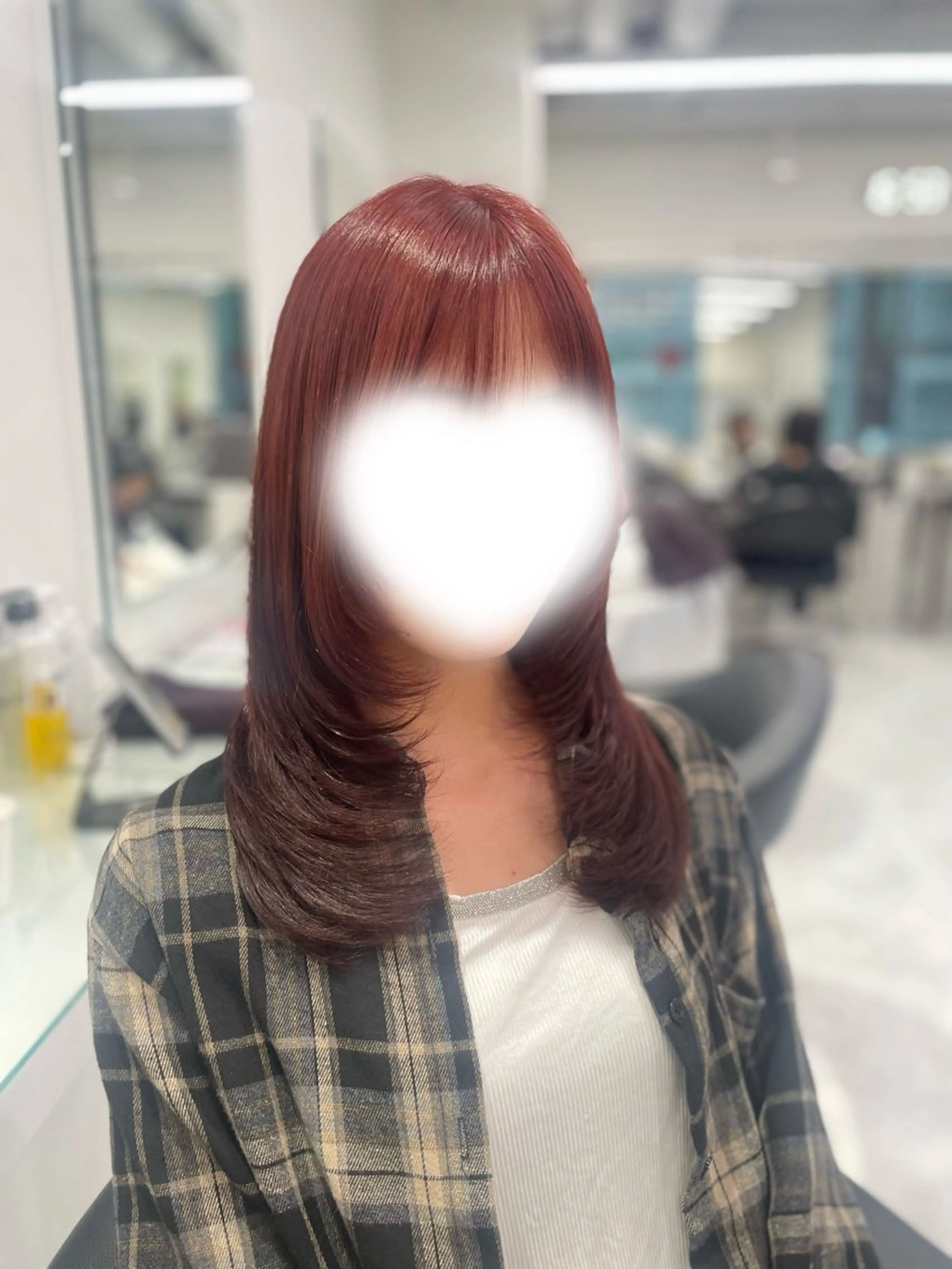 ミディアム カラー ヘアカラー トリートメント トレンド暖色ヘア🍒 miu🍒のヘアスタイル