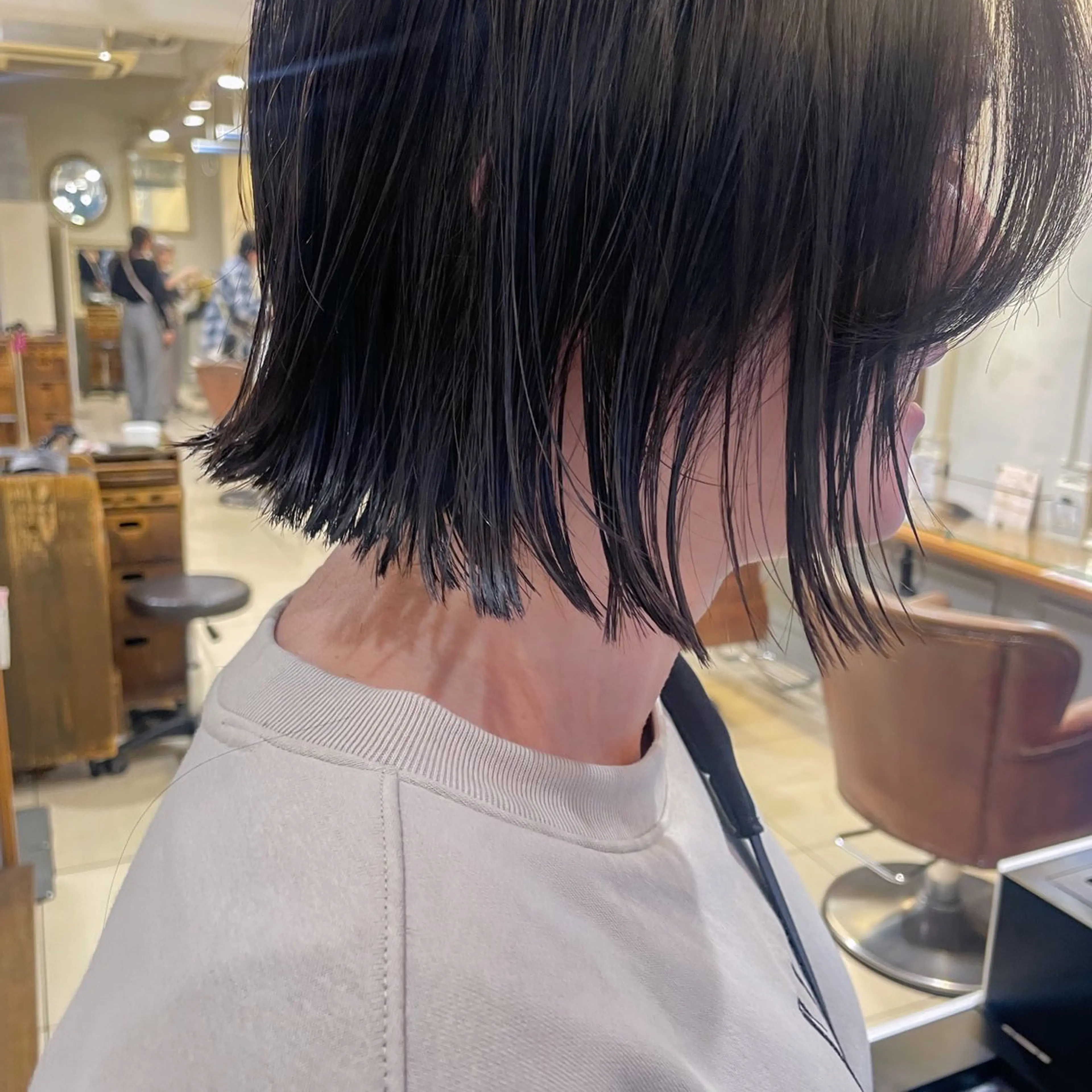 ショート カラー ボブ カット トリートメント ボブ ブリーチ/miinaのヘアスタイル